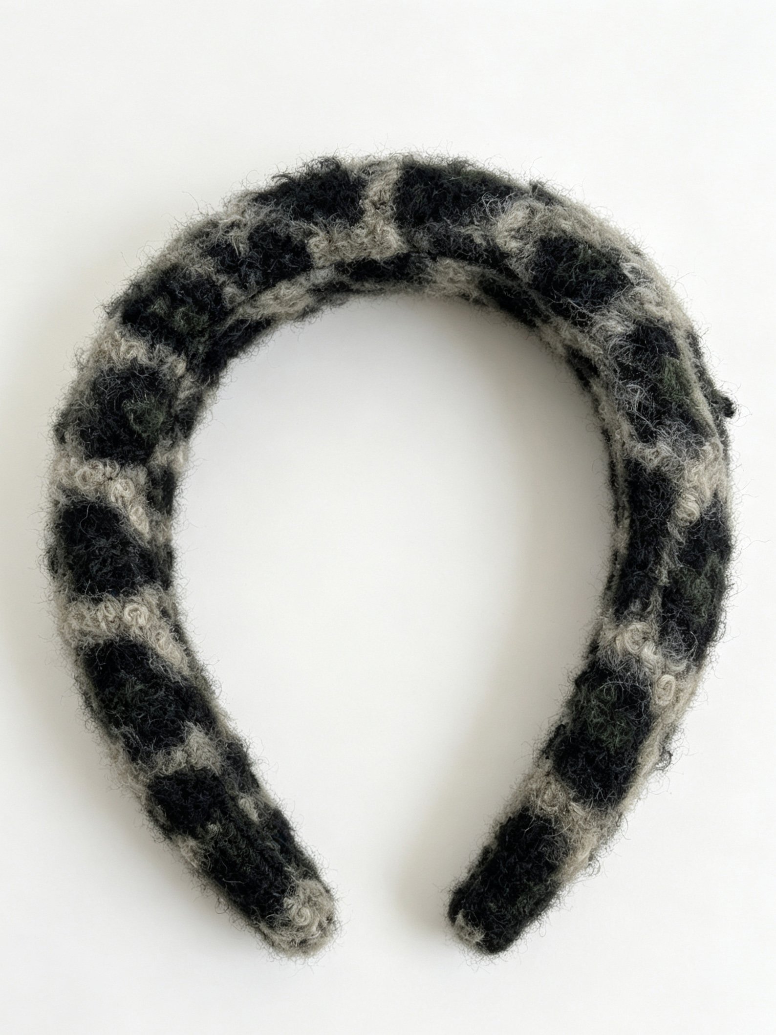 Leopard Print Faux Shearling Headband
