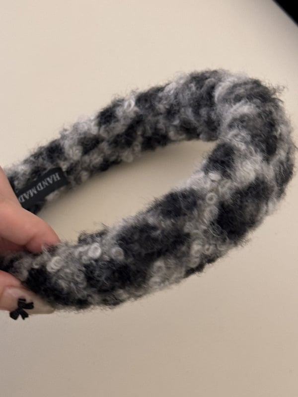 Faux Leather Pleated Wide Headband