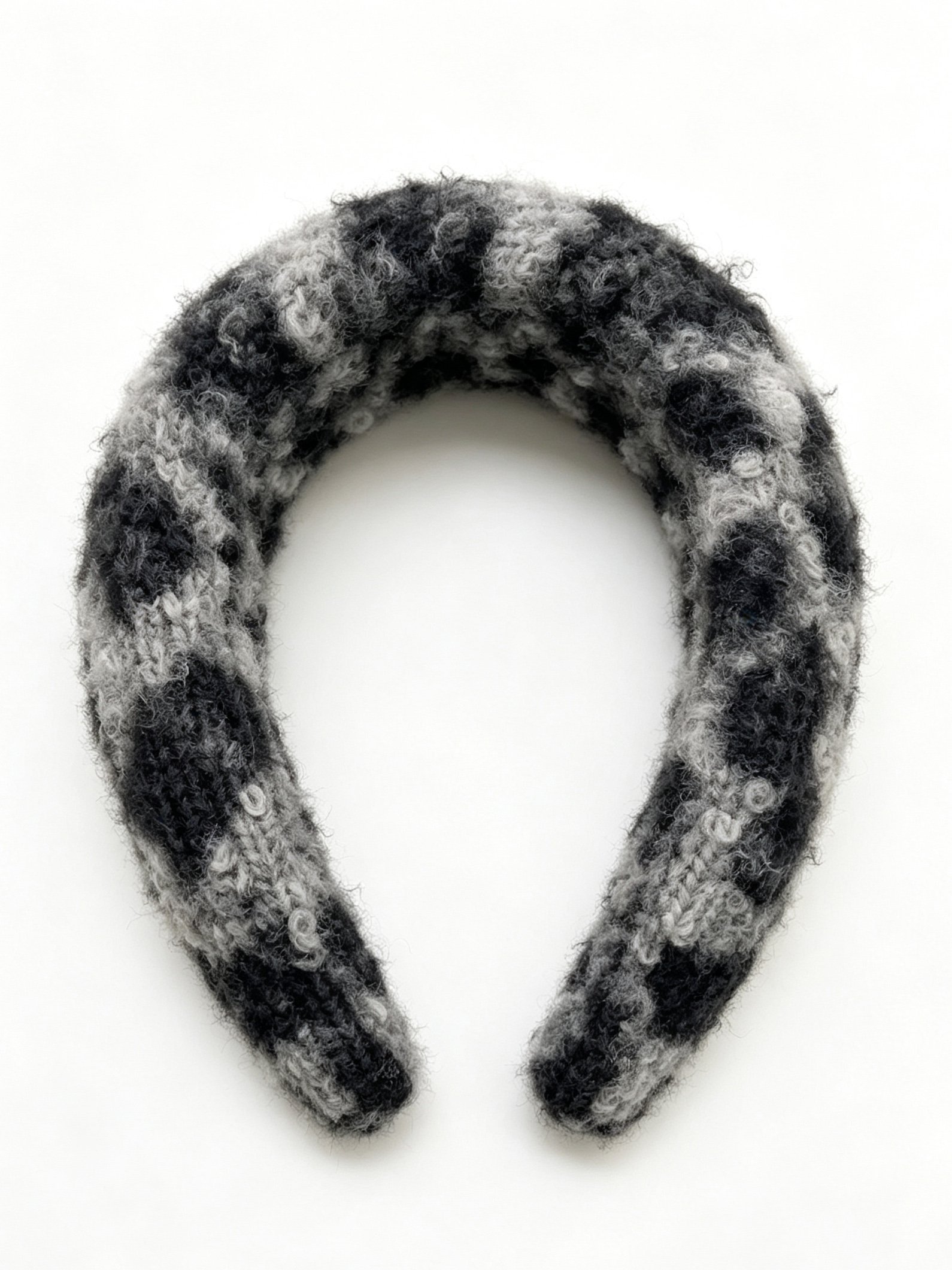 Faux Leather Pleated Wide Headband