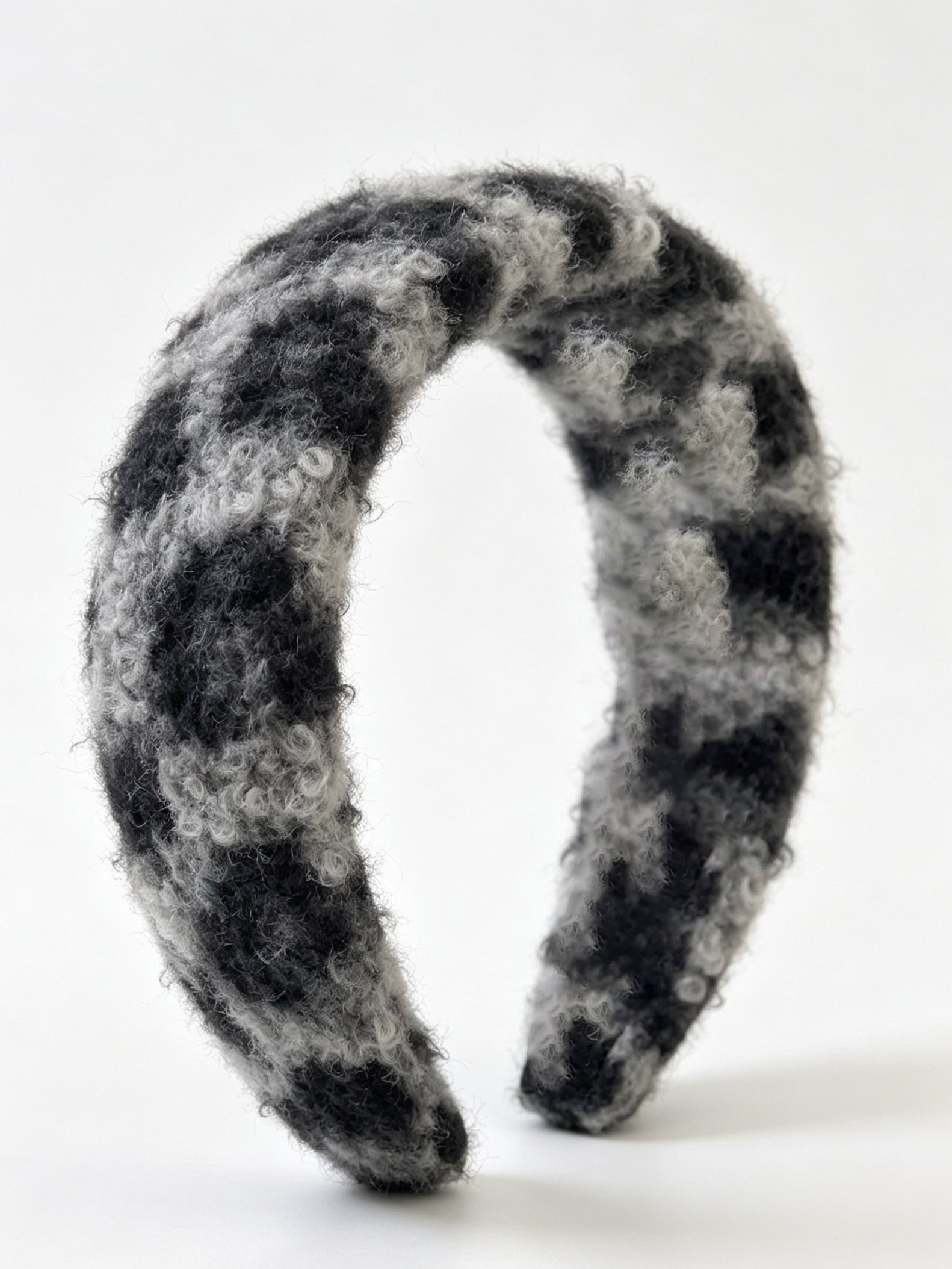 Faux Leather Pleated Wide Headband