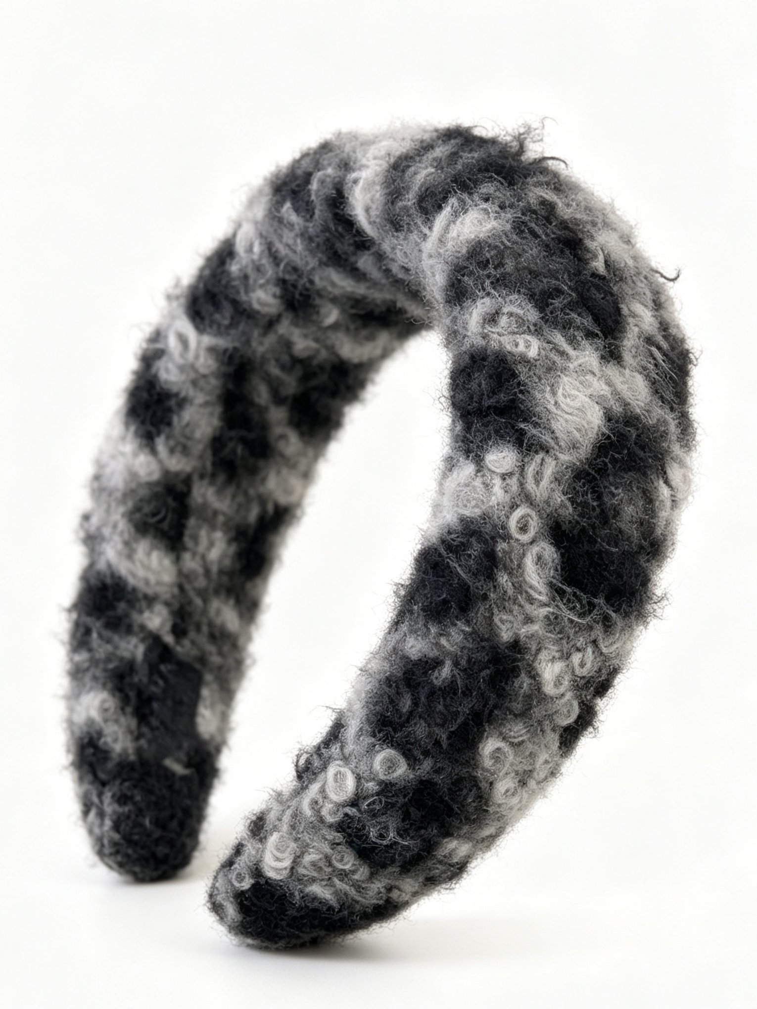 Faux Leather Pleated Wide Headband