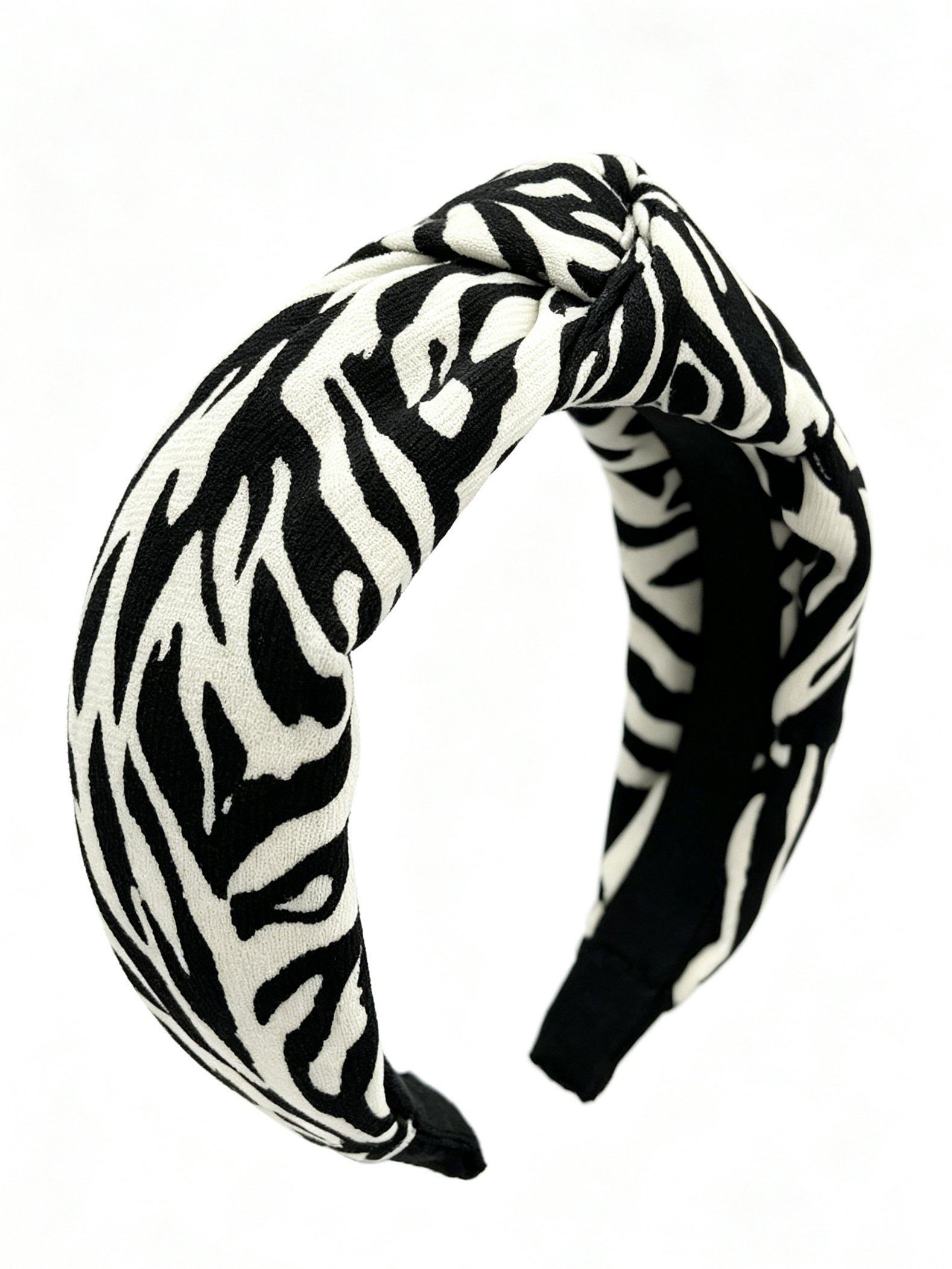Knotted Zebra Print Minimalist Headband