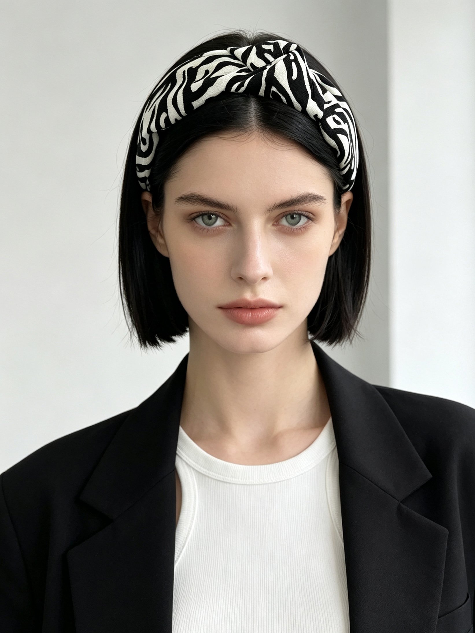 Knotted Zebra Print Minimalist Headband
