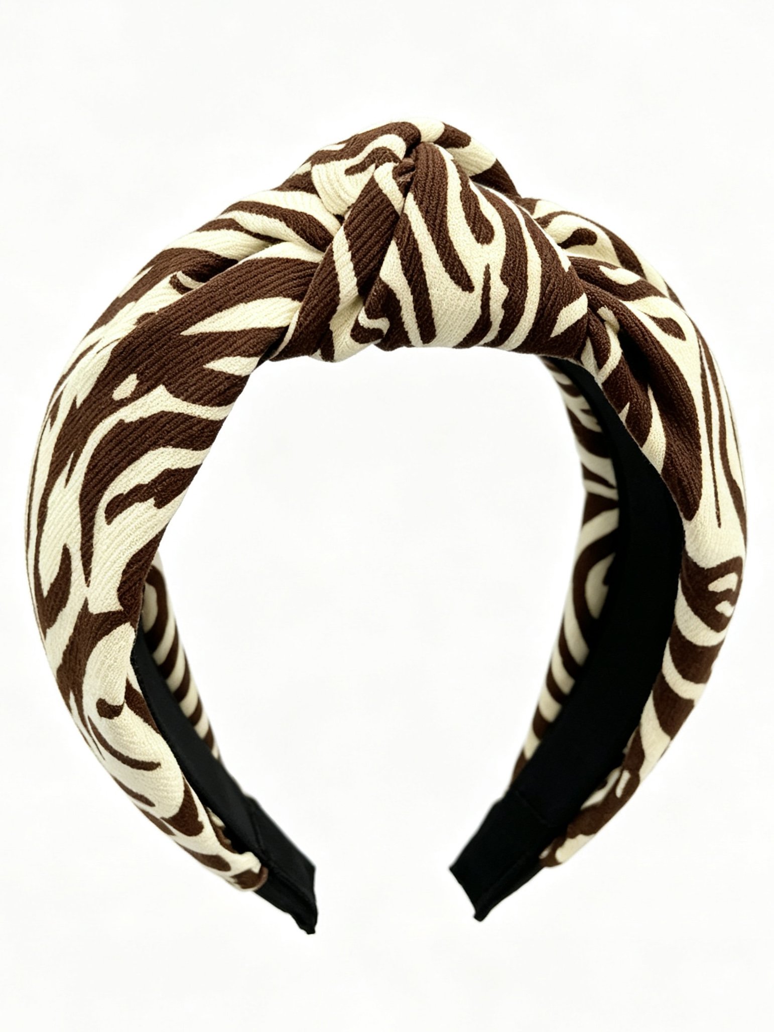 Knotted Zebra Print Minimalist Headband
