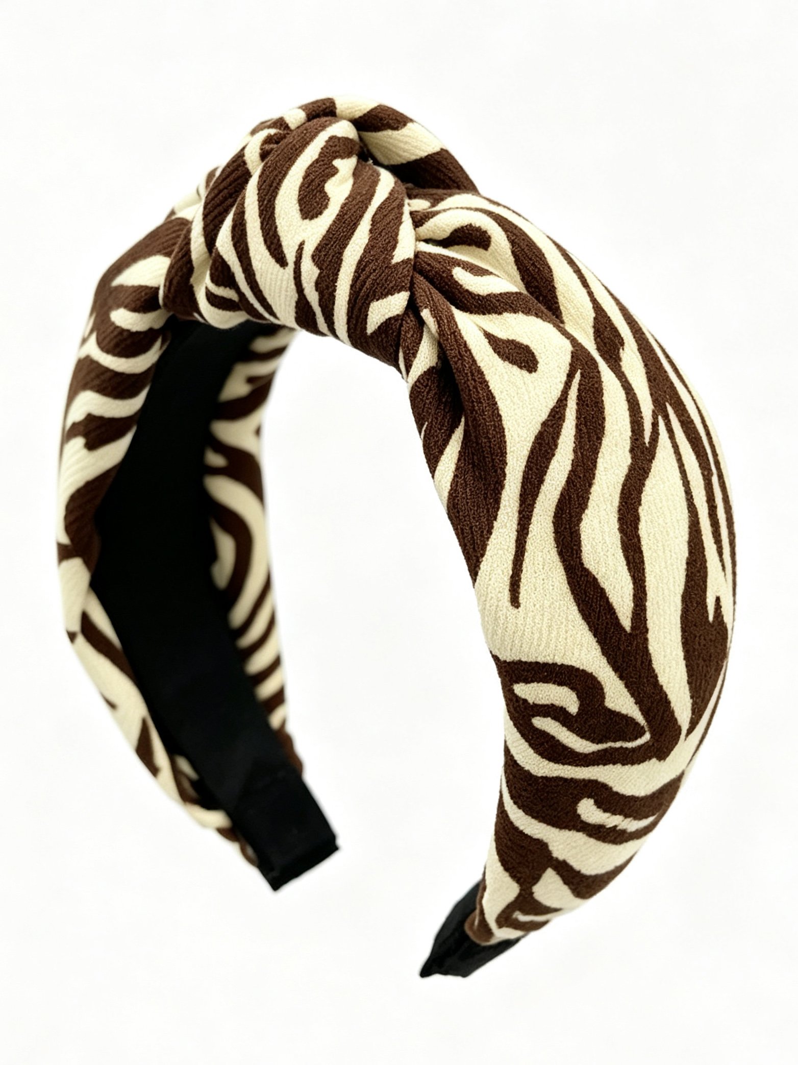 Knotted Zebra Print Minimalist Headband