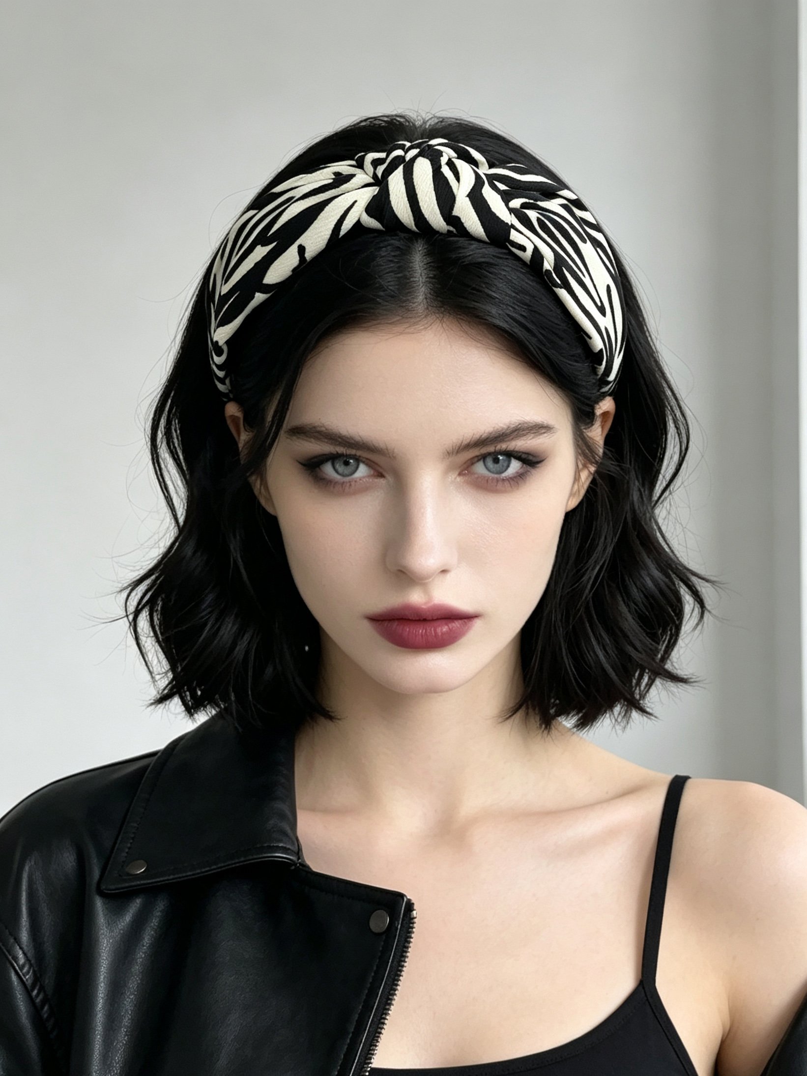 Knotted Zebra Print Minimalist Headband