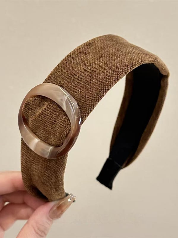 Minimalist Round Ring Wide Headband