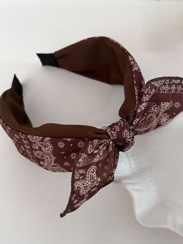 Paisley Bow Headband