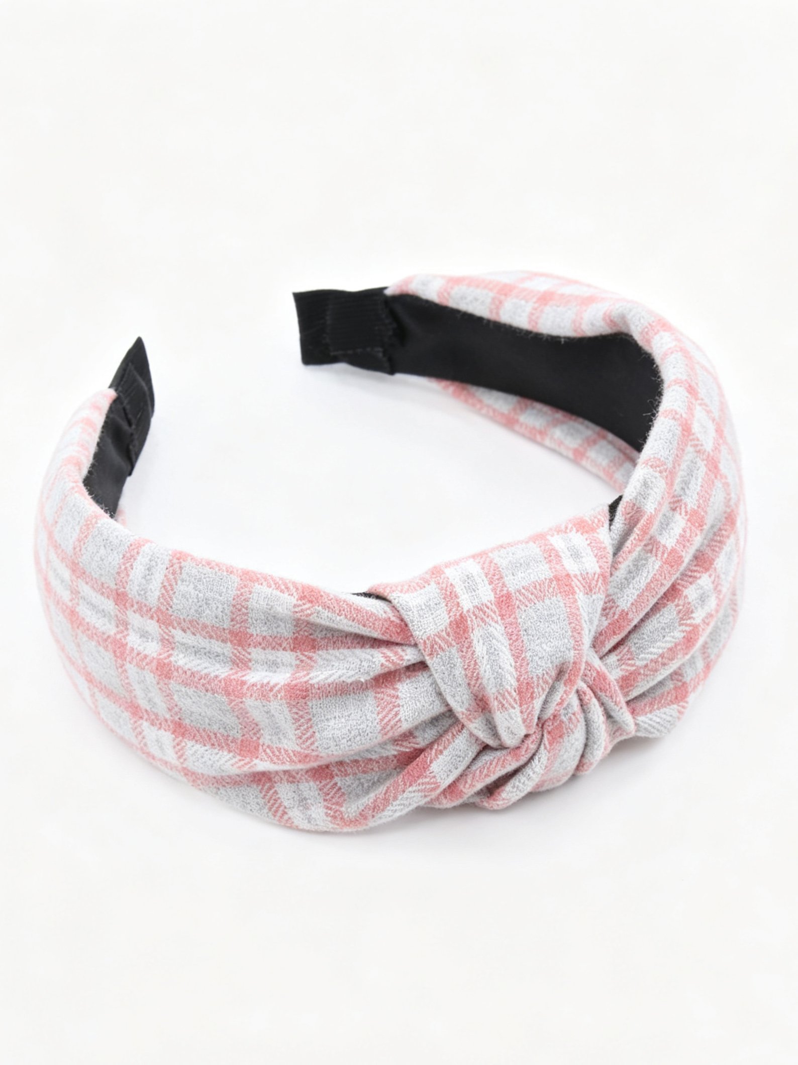 Cross Plaid Knot Headband