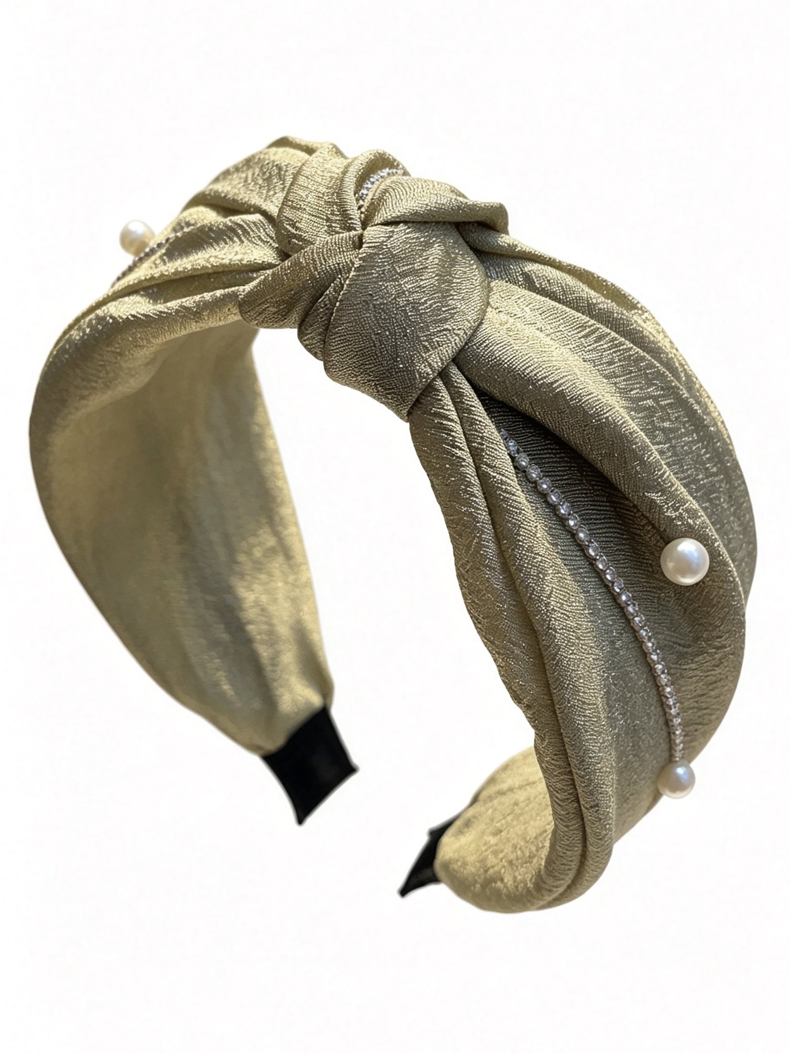 French Beaded Chain Wide Headband