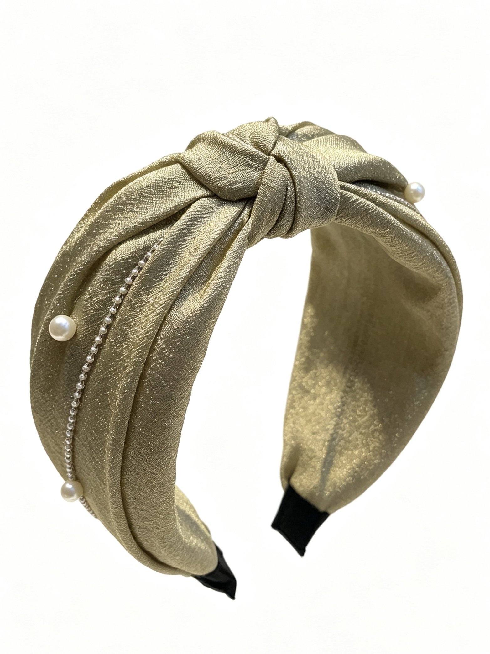French Beaded Chain Wide Headband