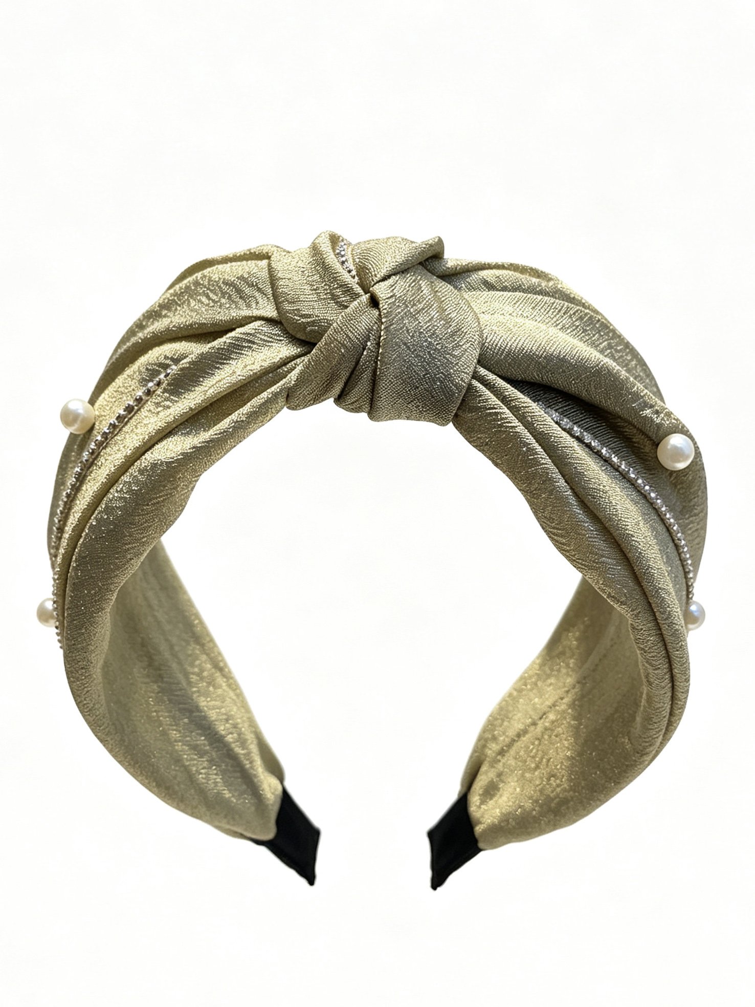 French Beaded Chain Wide Headband