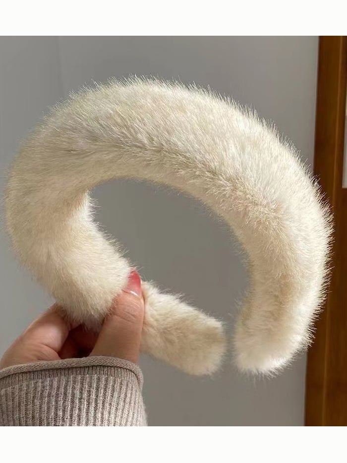 Plush Thickened Wide Headband