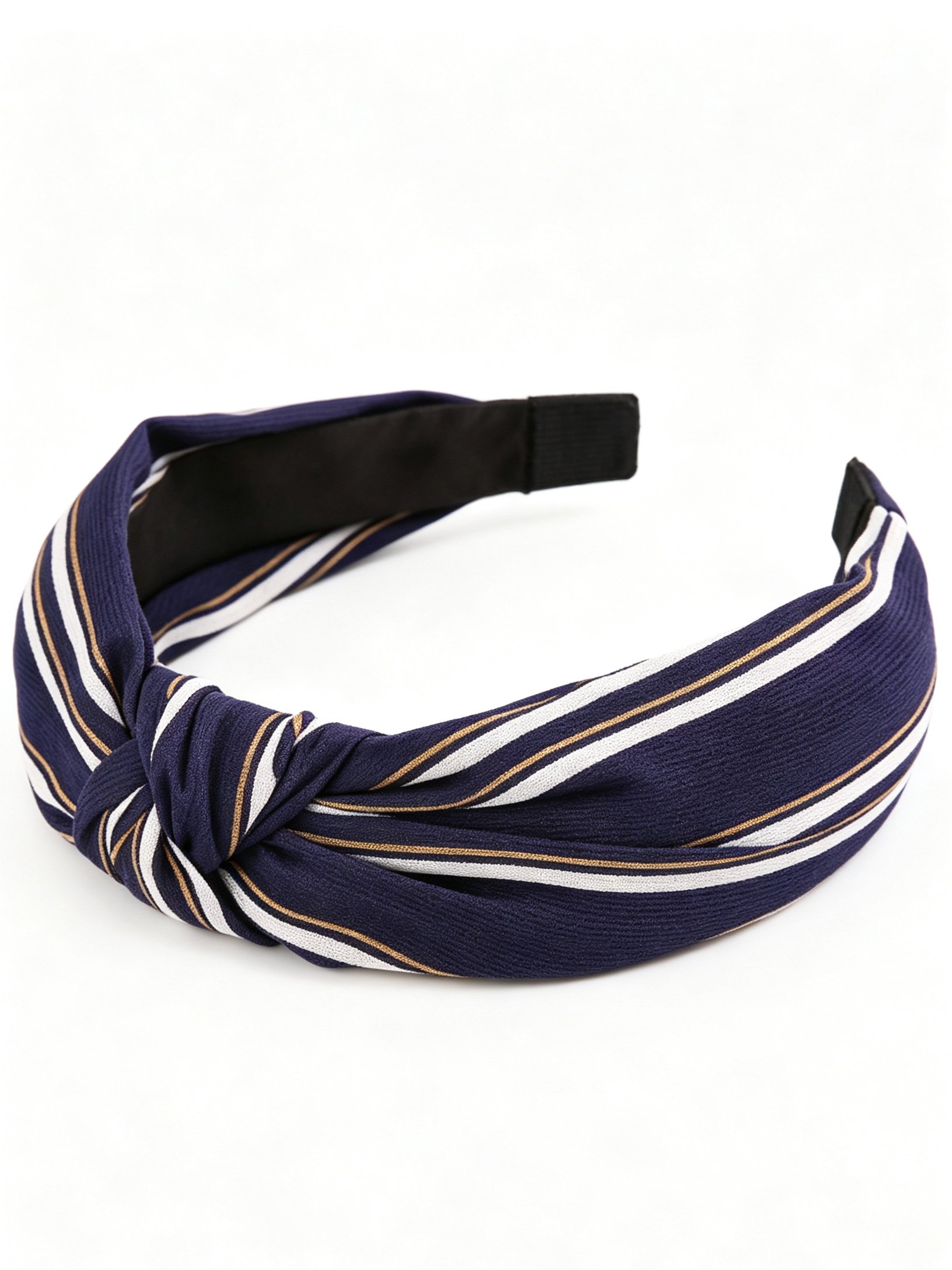 Two-tone Thin Stripe Knotted Headband