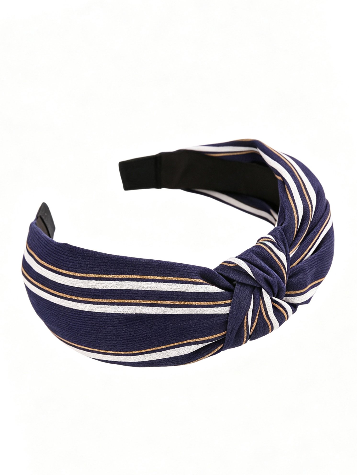 Two-tone Thin Stripe Knotted Headband