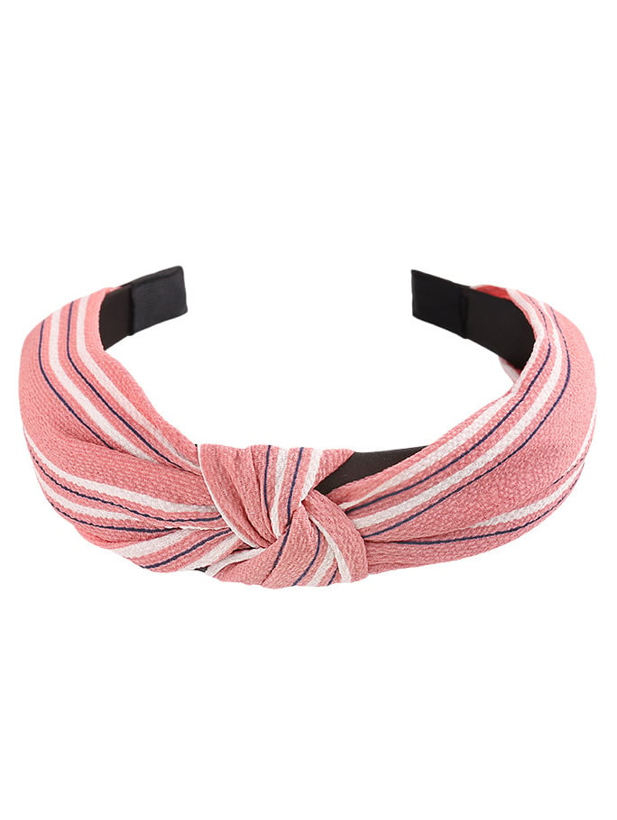 Two-tone Thin Stripe Knotted Headband