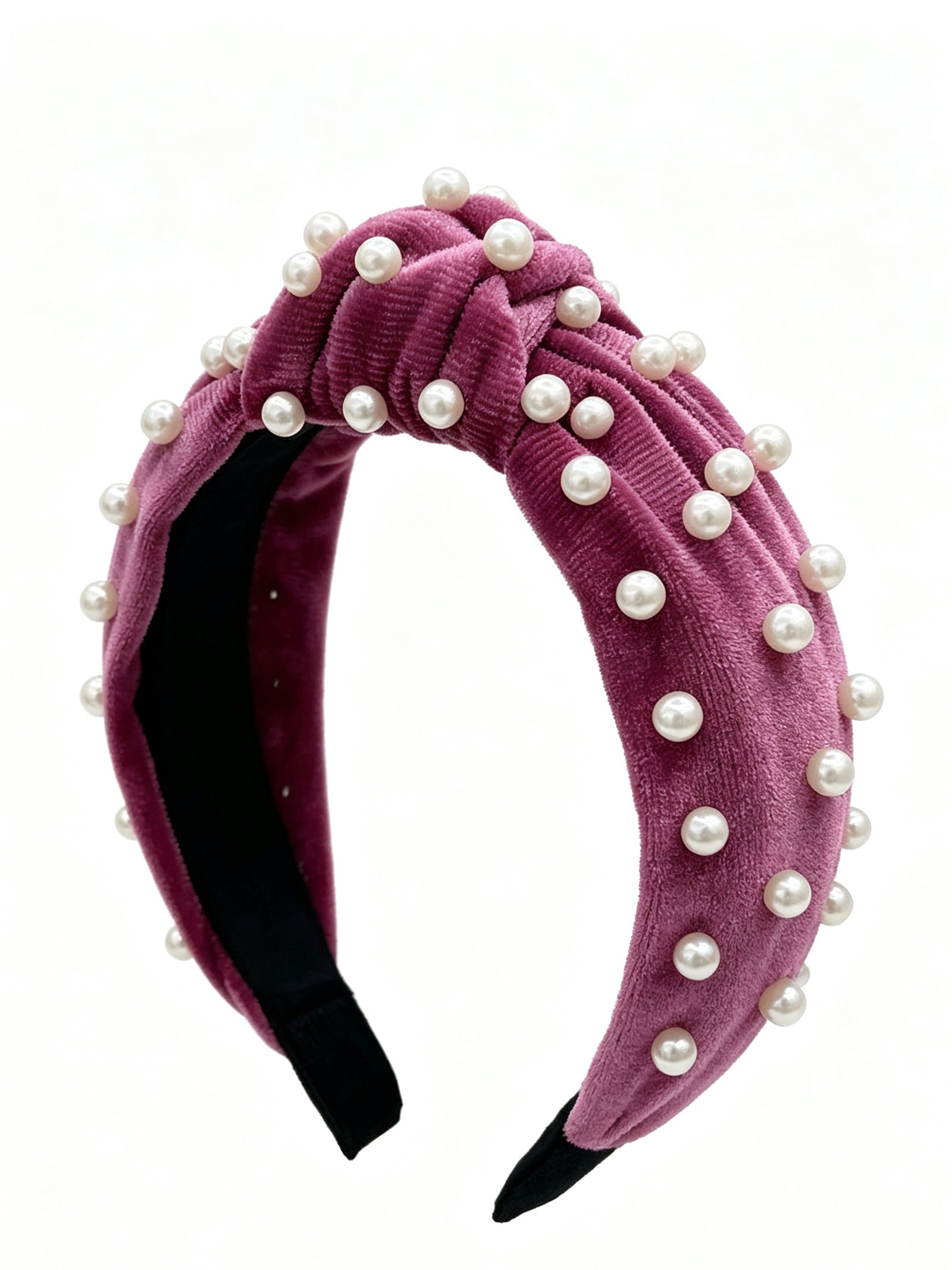 Pearl Knotted Wide Headband