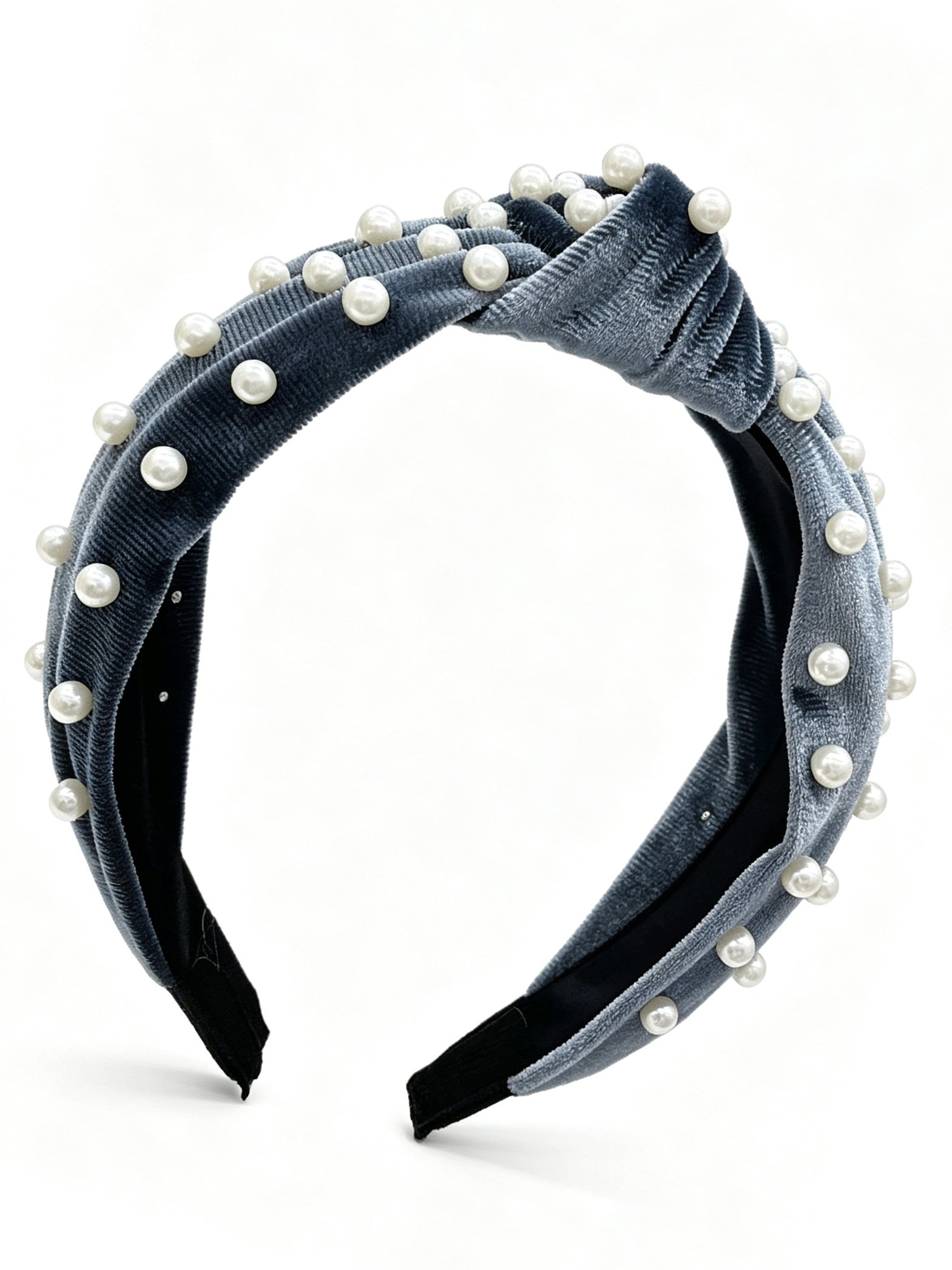 Pearl Knotted Wide Headband