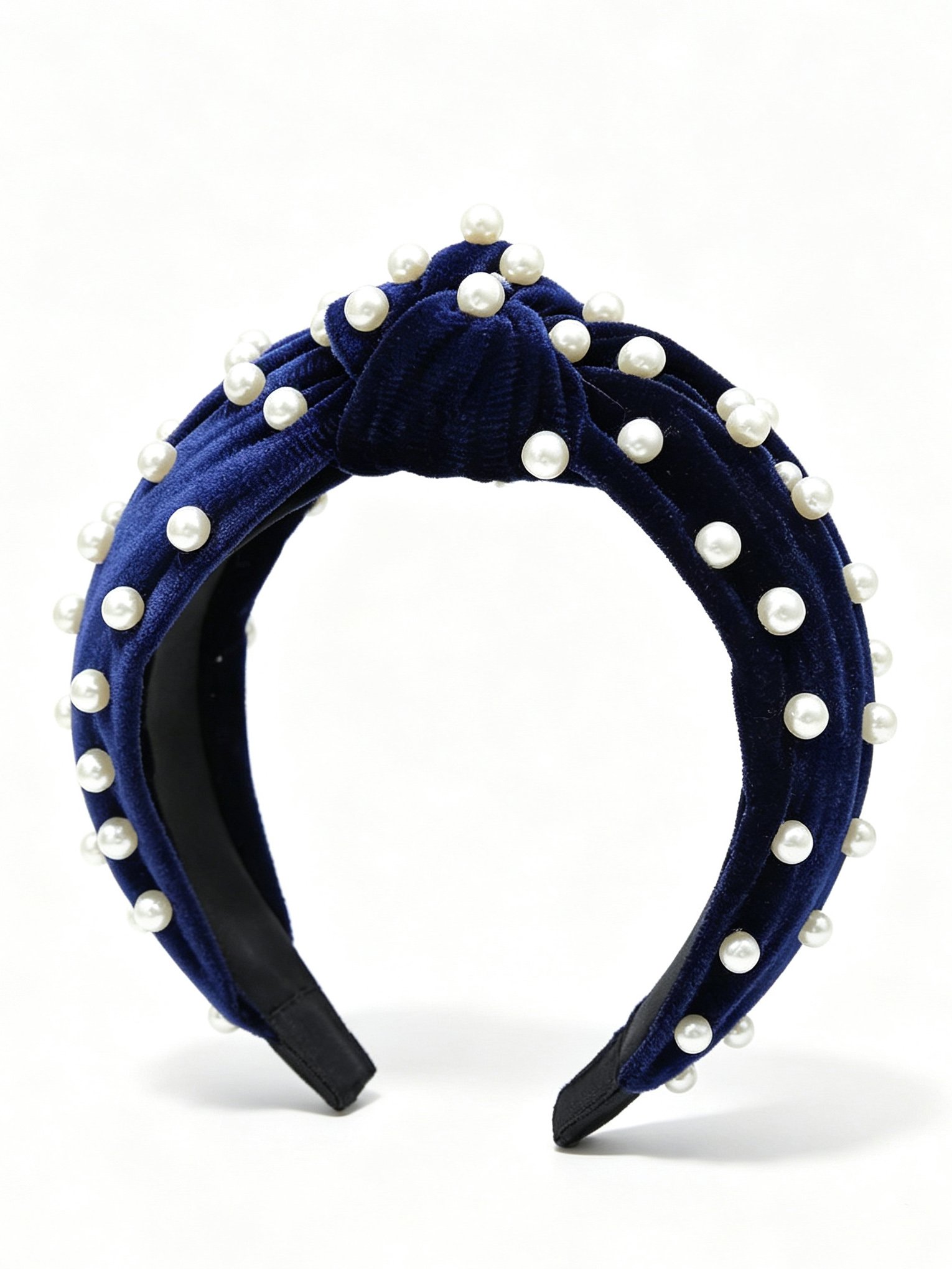 Pearl Knotted Wide Headband