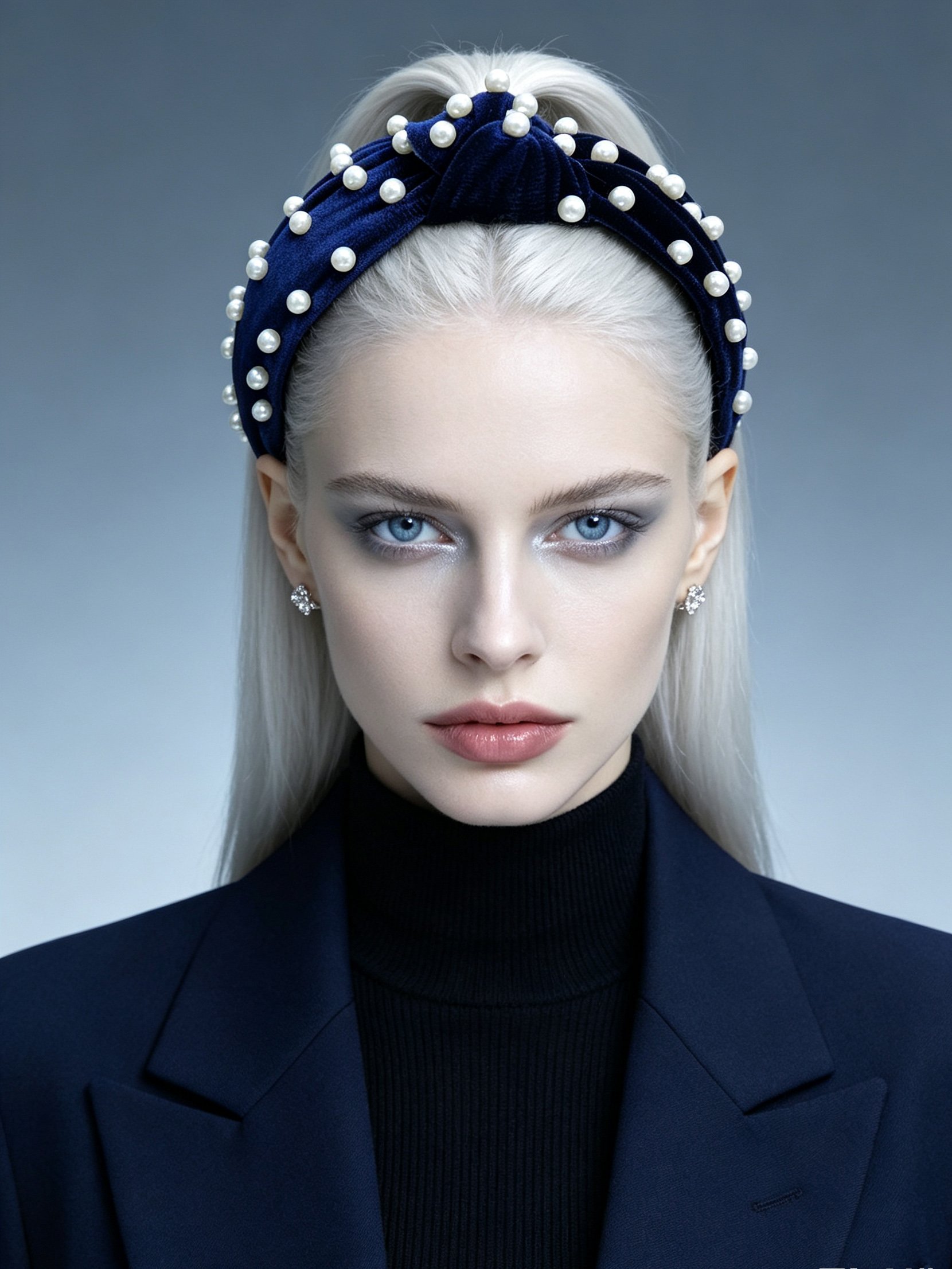 Pearl Knotted Wide Headband