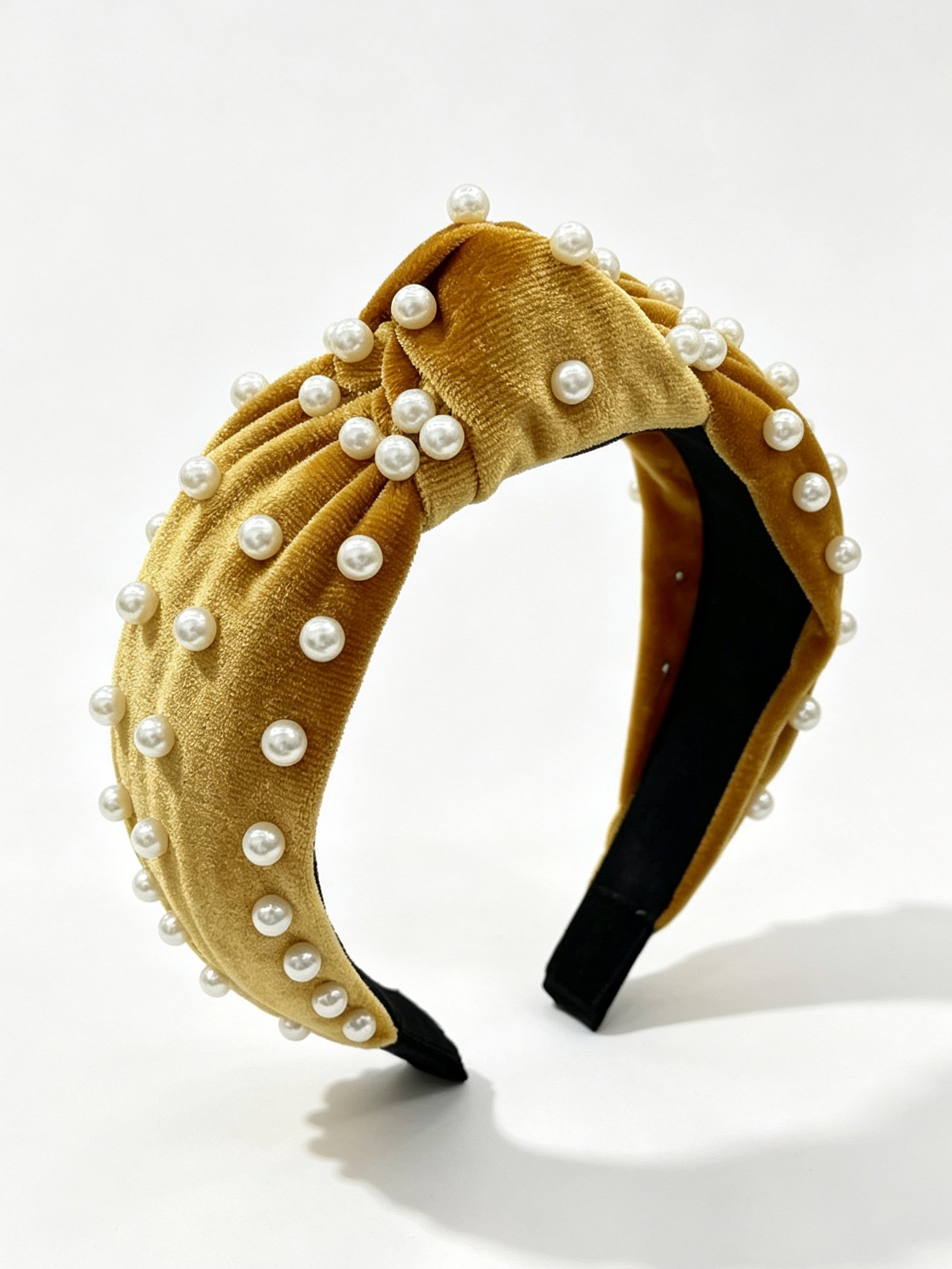طوق شعر أصفر سادة