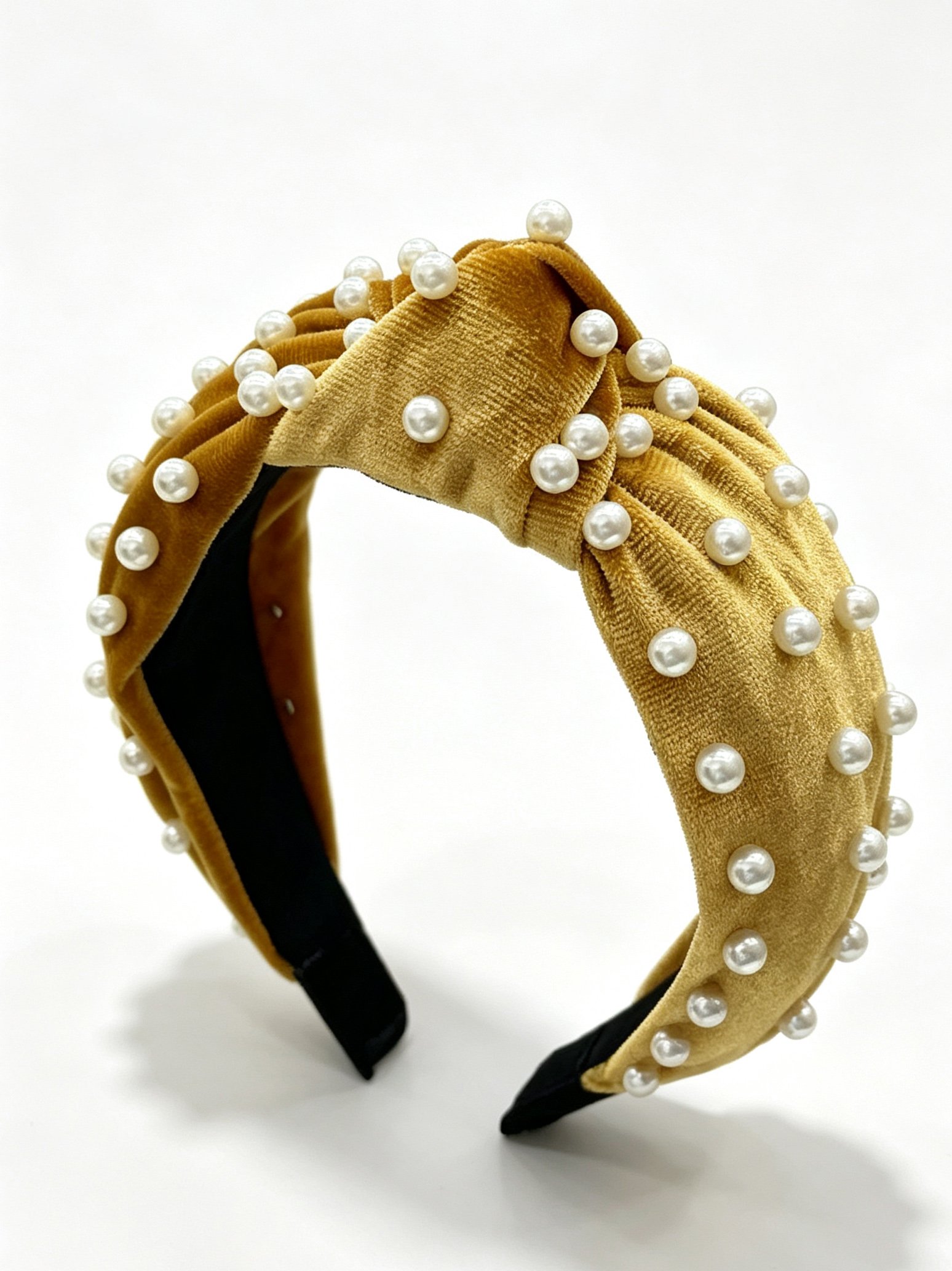 طوق شعر أصفر سادة