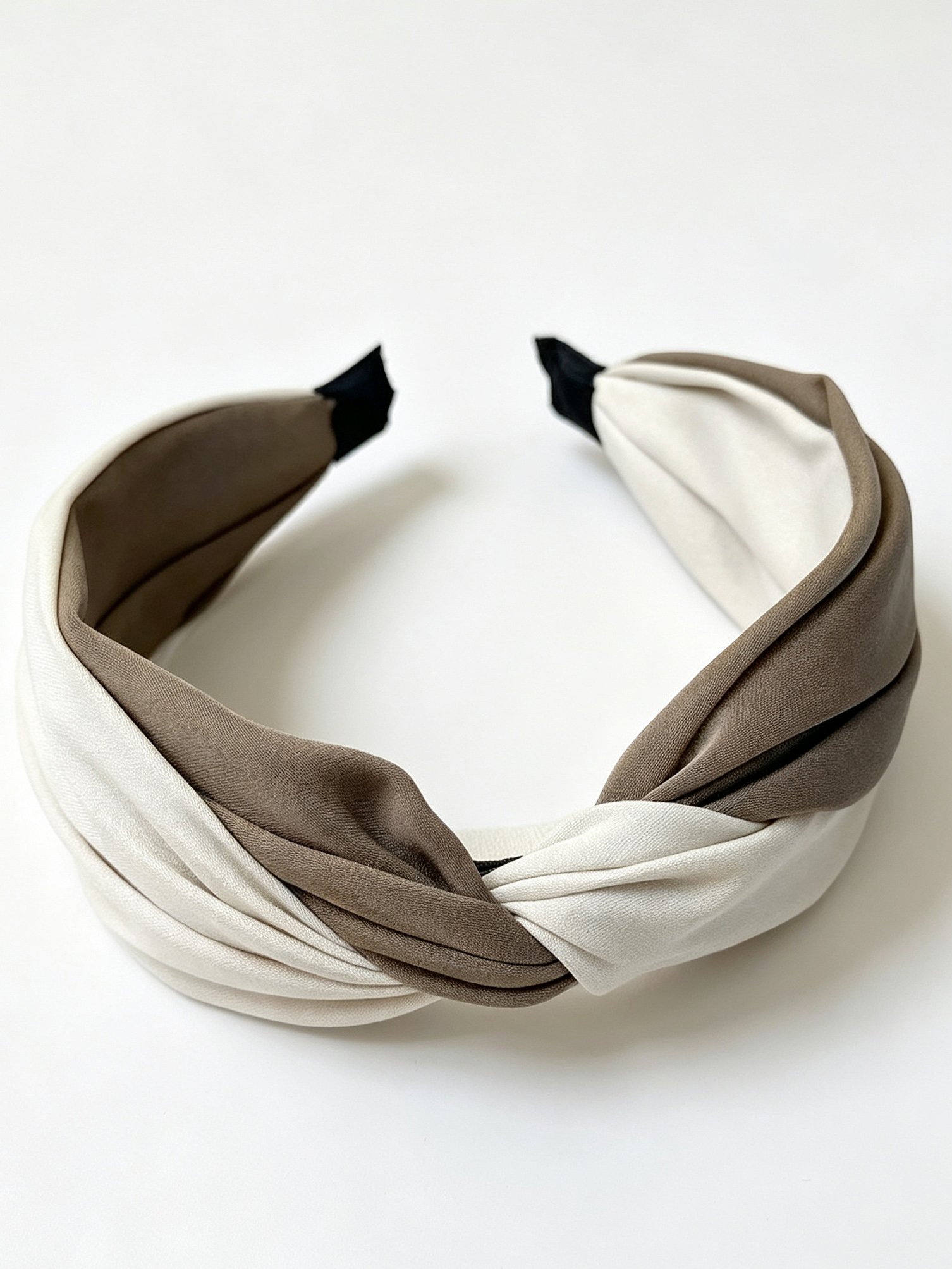 Korean Cross Two-tone Wide Headband