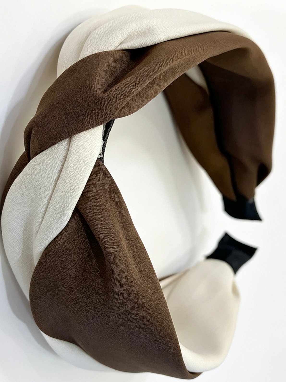 Korean Cross Two-tone Wide Headband