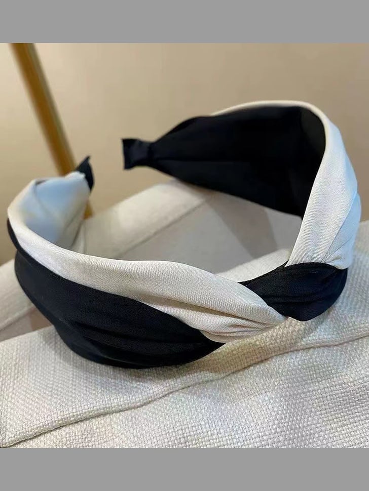 Korean Cross Two-tone Wide Headband
