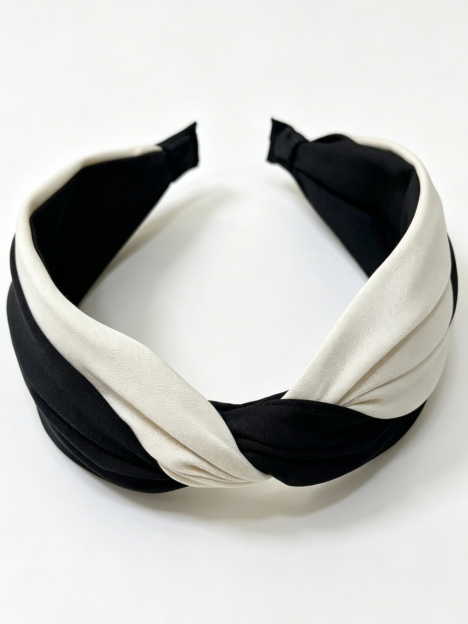 Korean Cross Two-tone Wide Headband