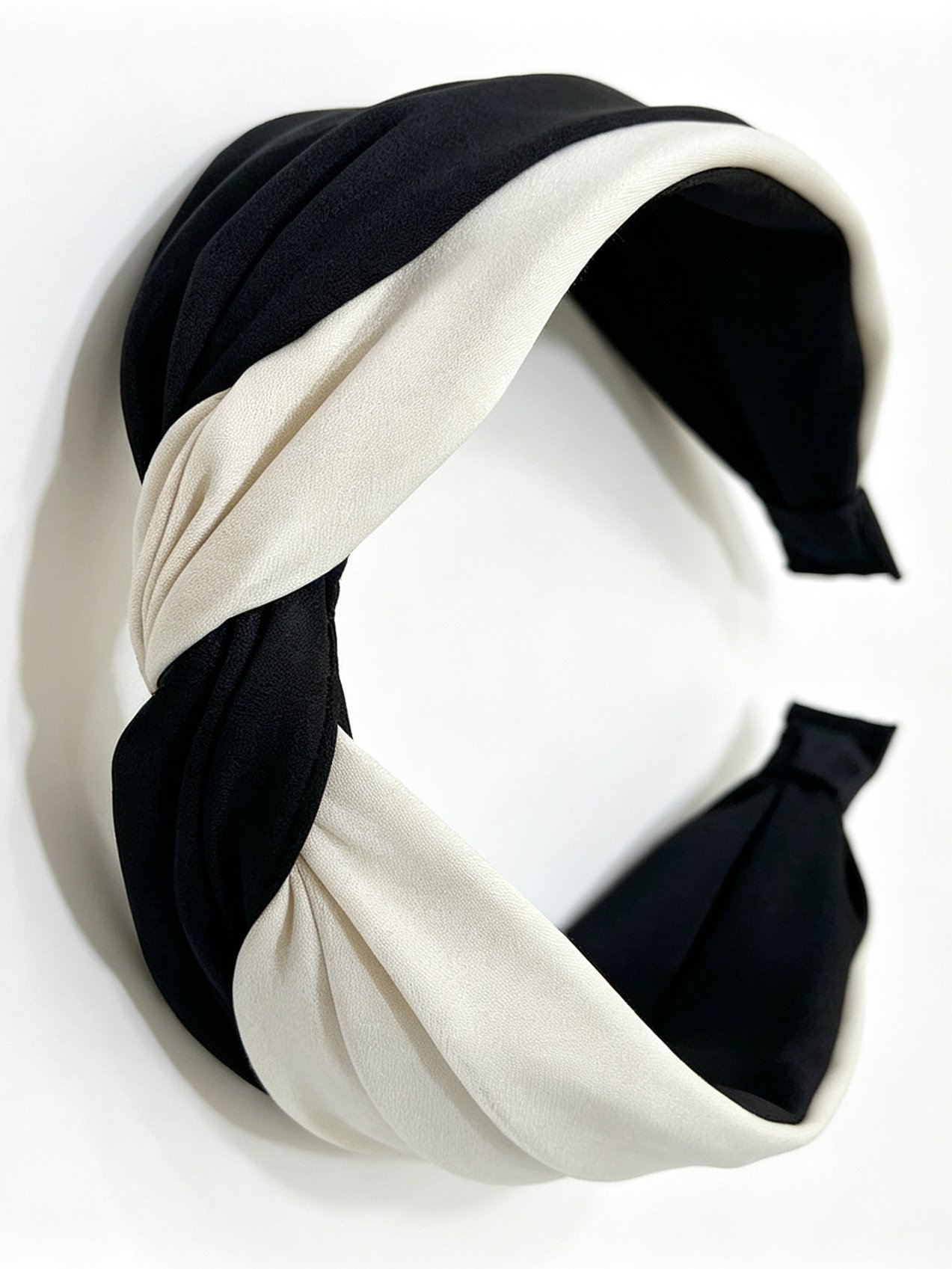 Korean Cross Two-tone Wide Headband