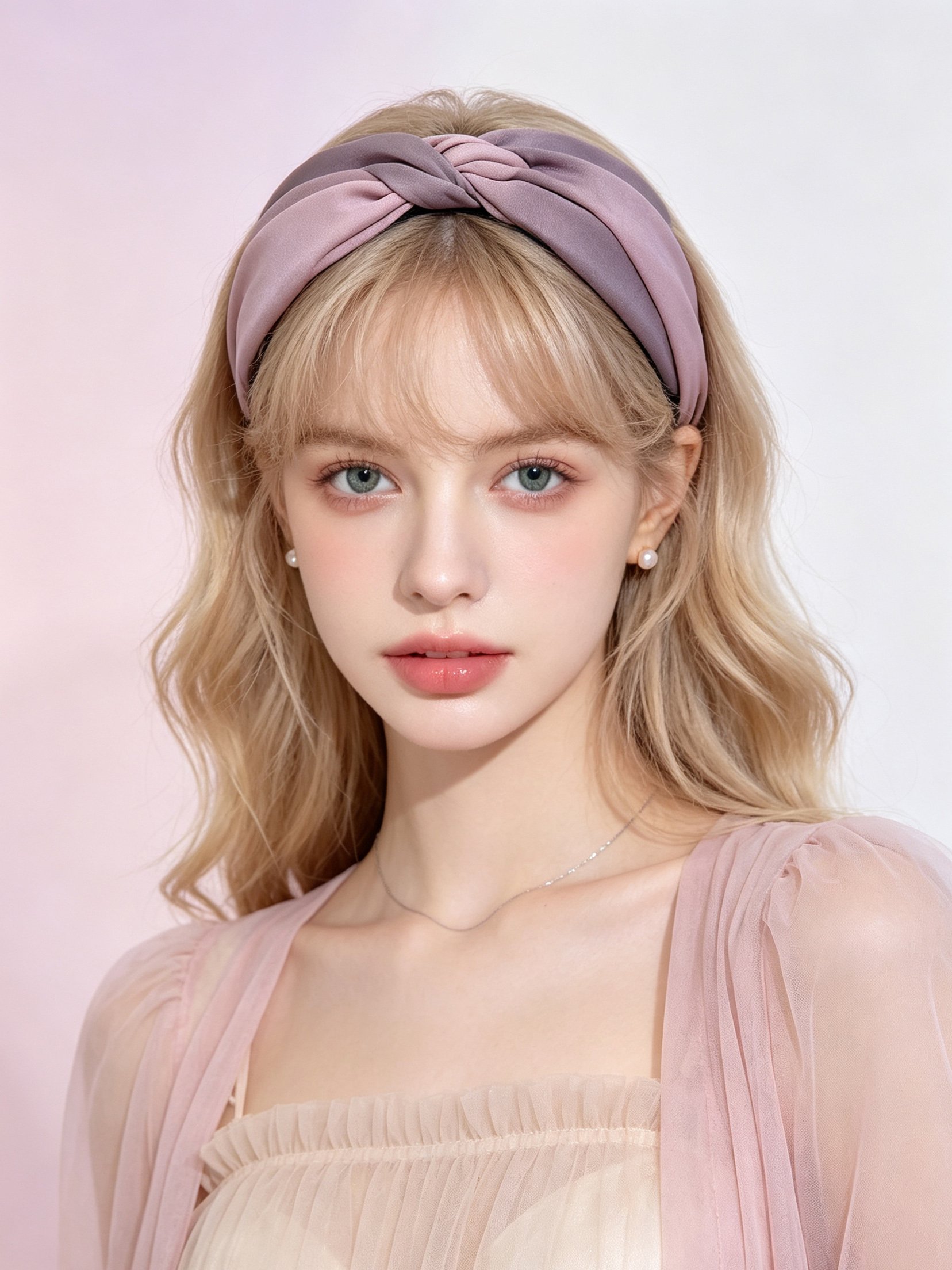 Korean Cross Two-tone Wide Headband