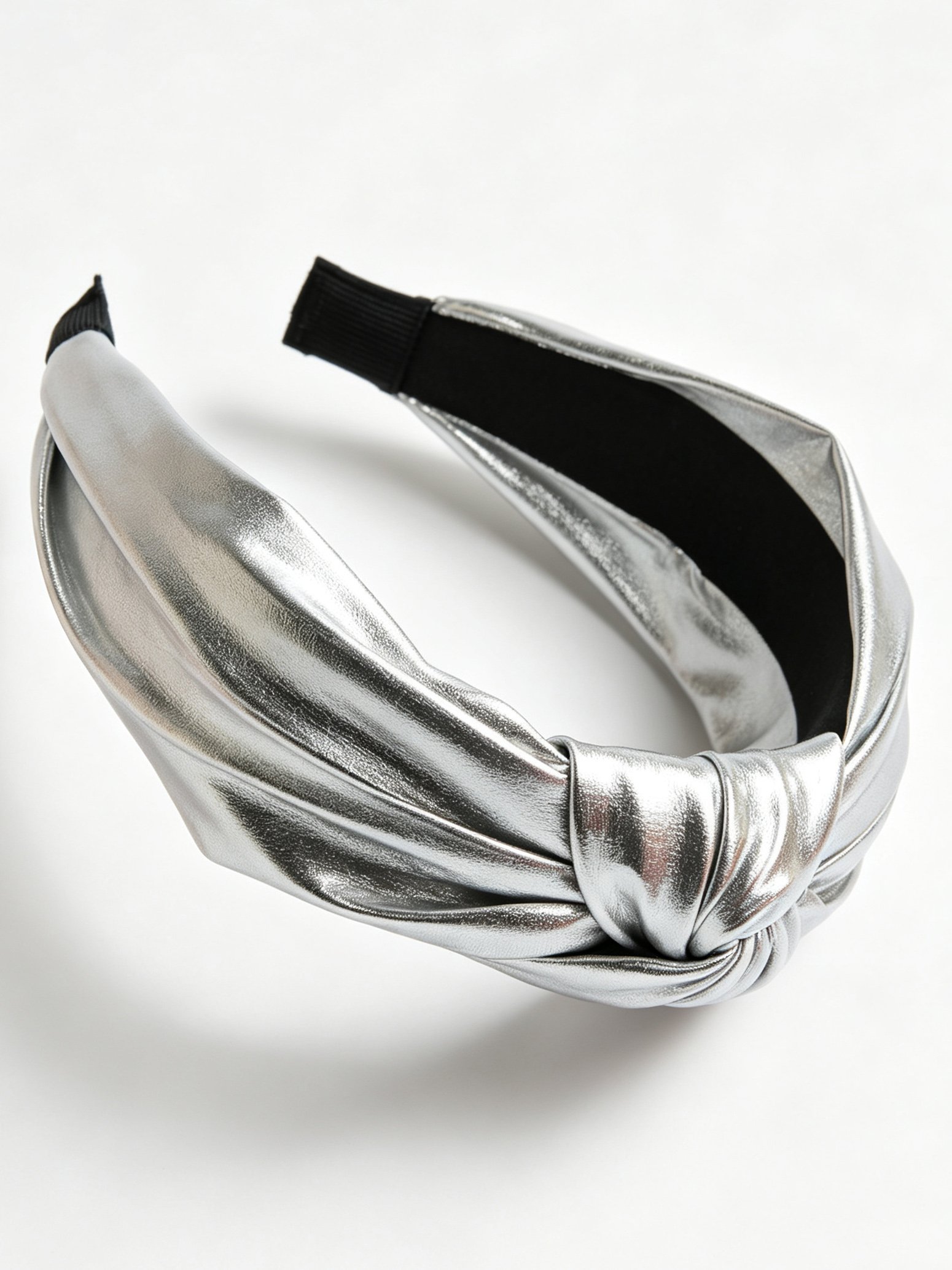 PU Leather Wide Knotted Headband