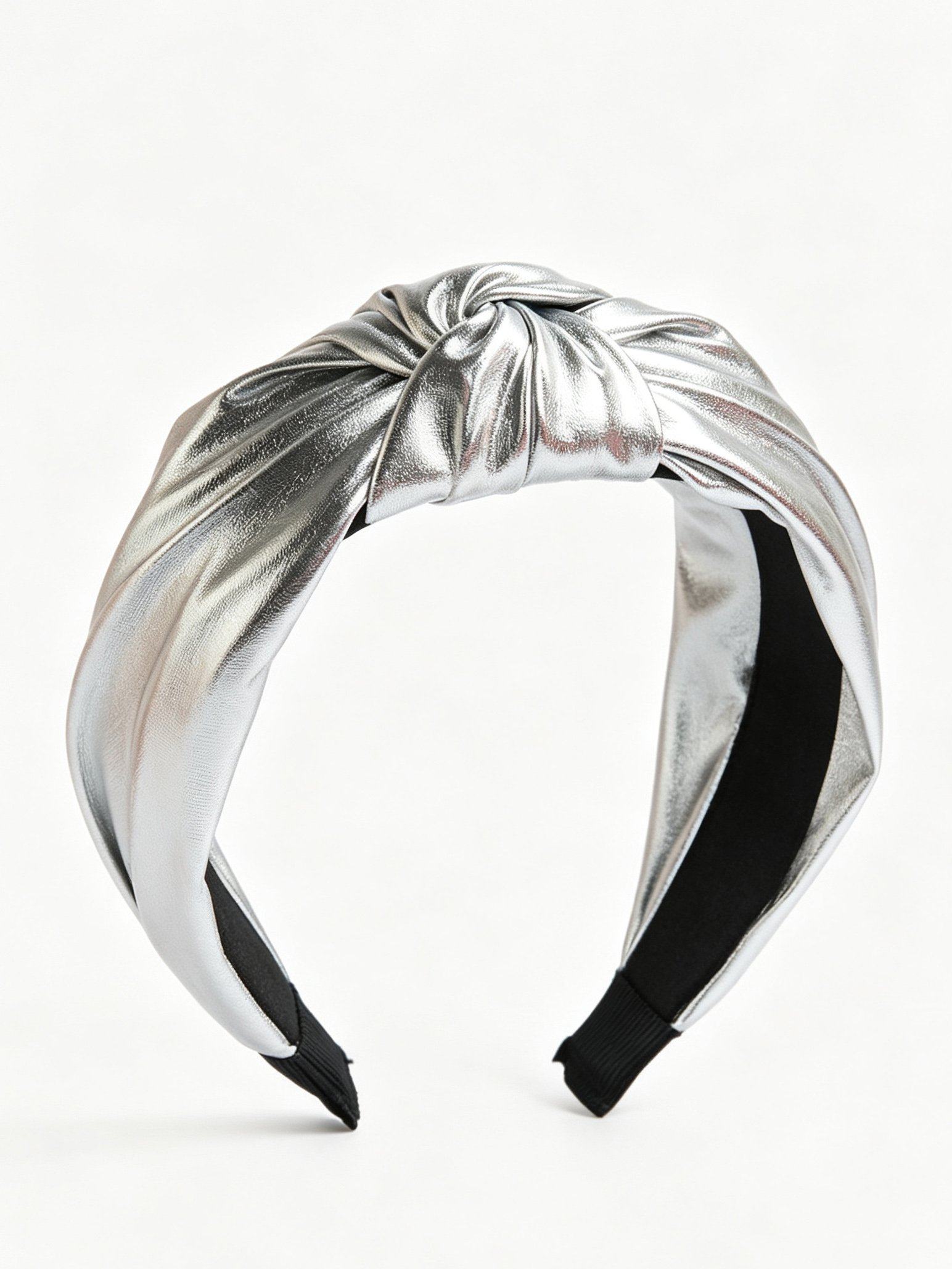 PU Leather Wide Knotted Headband