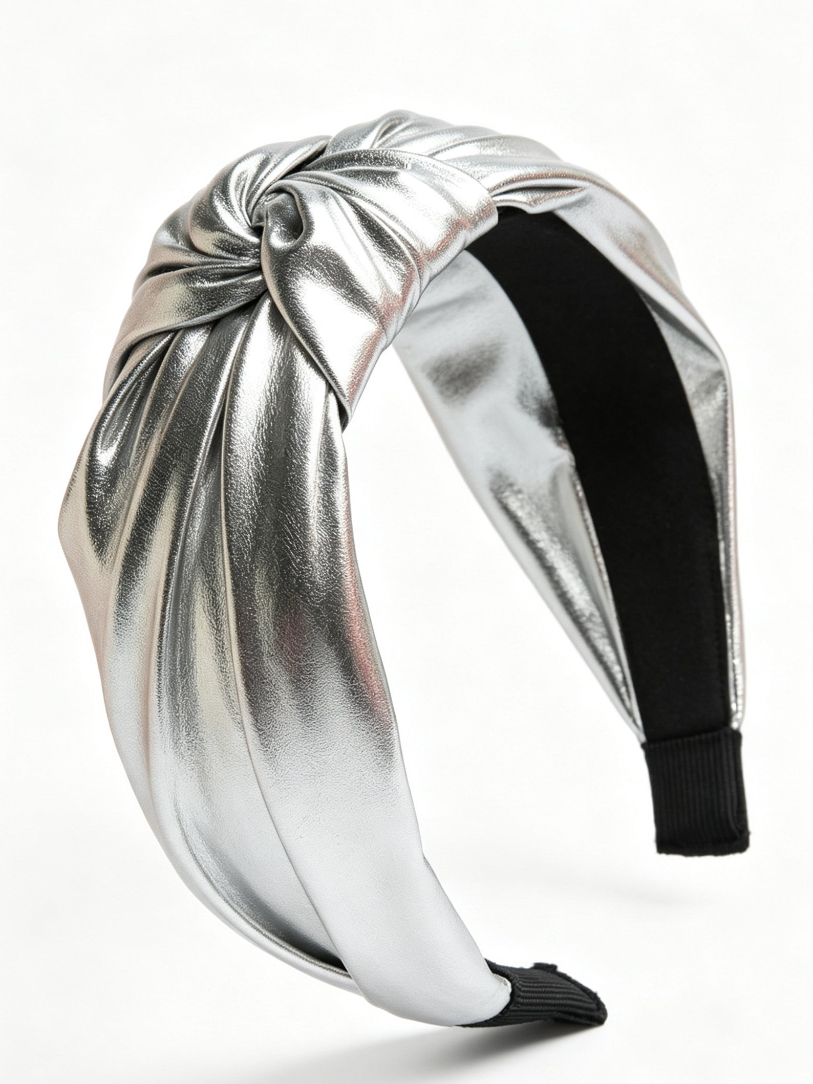PU Leather Wide Knotted Headband