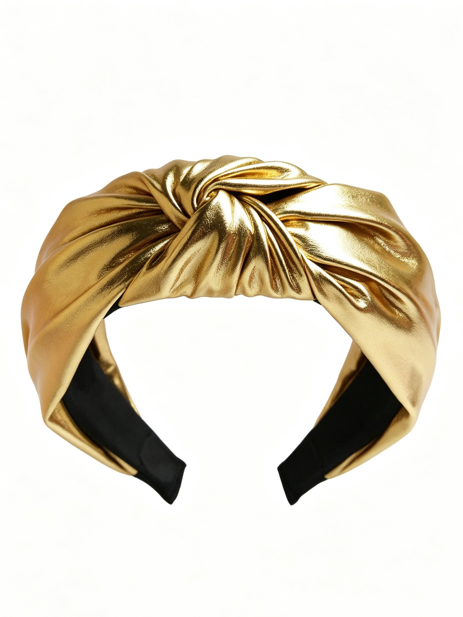 PU Leather Wide Knotted Headband