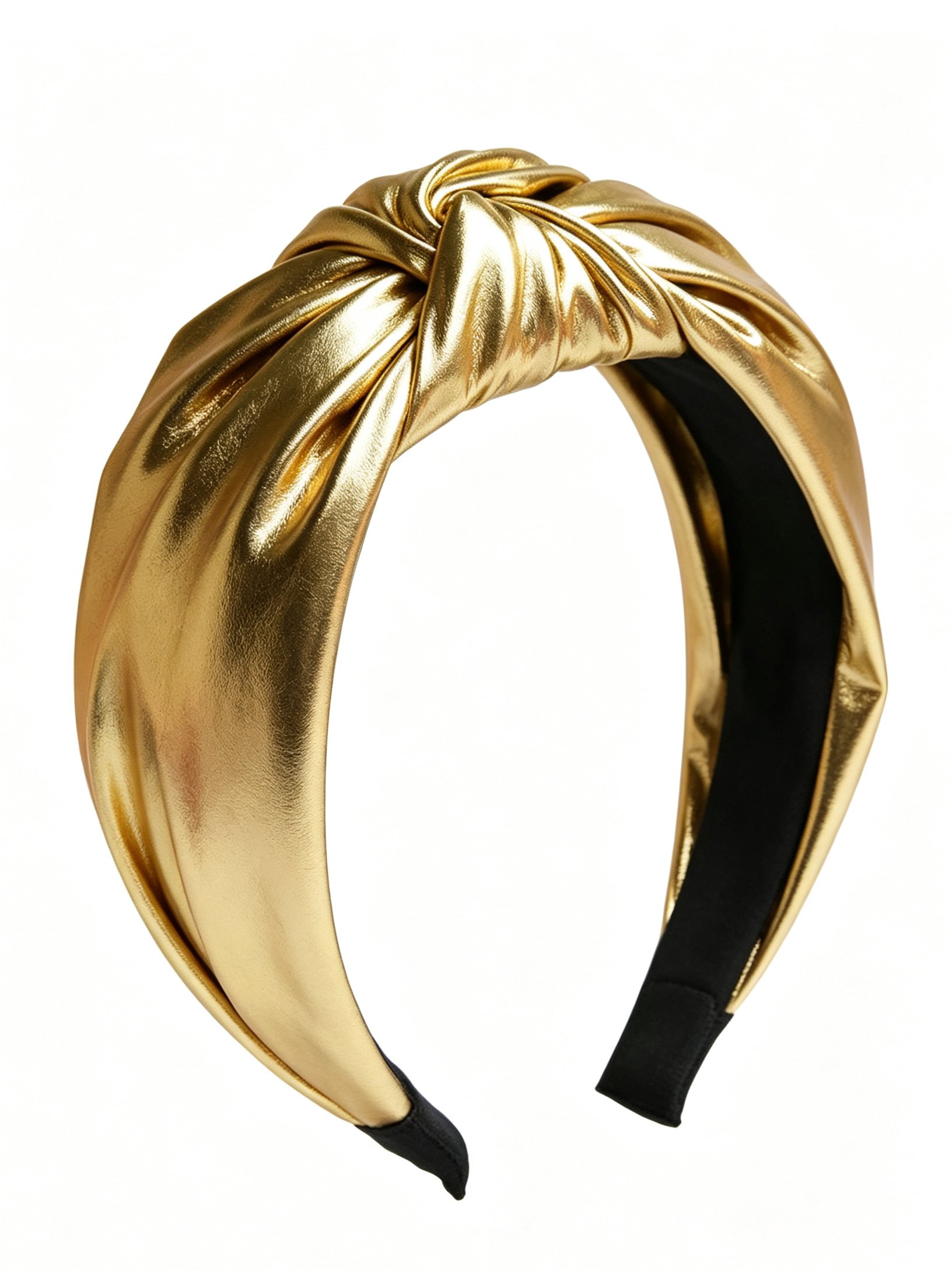 PU Leather Wide Knotted Headband