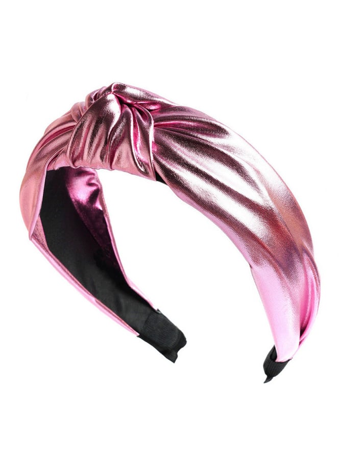 PU Leather Wide Knotted Headband