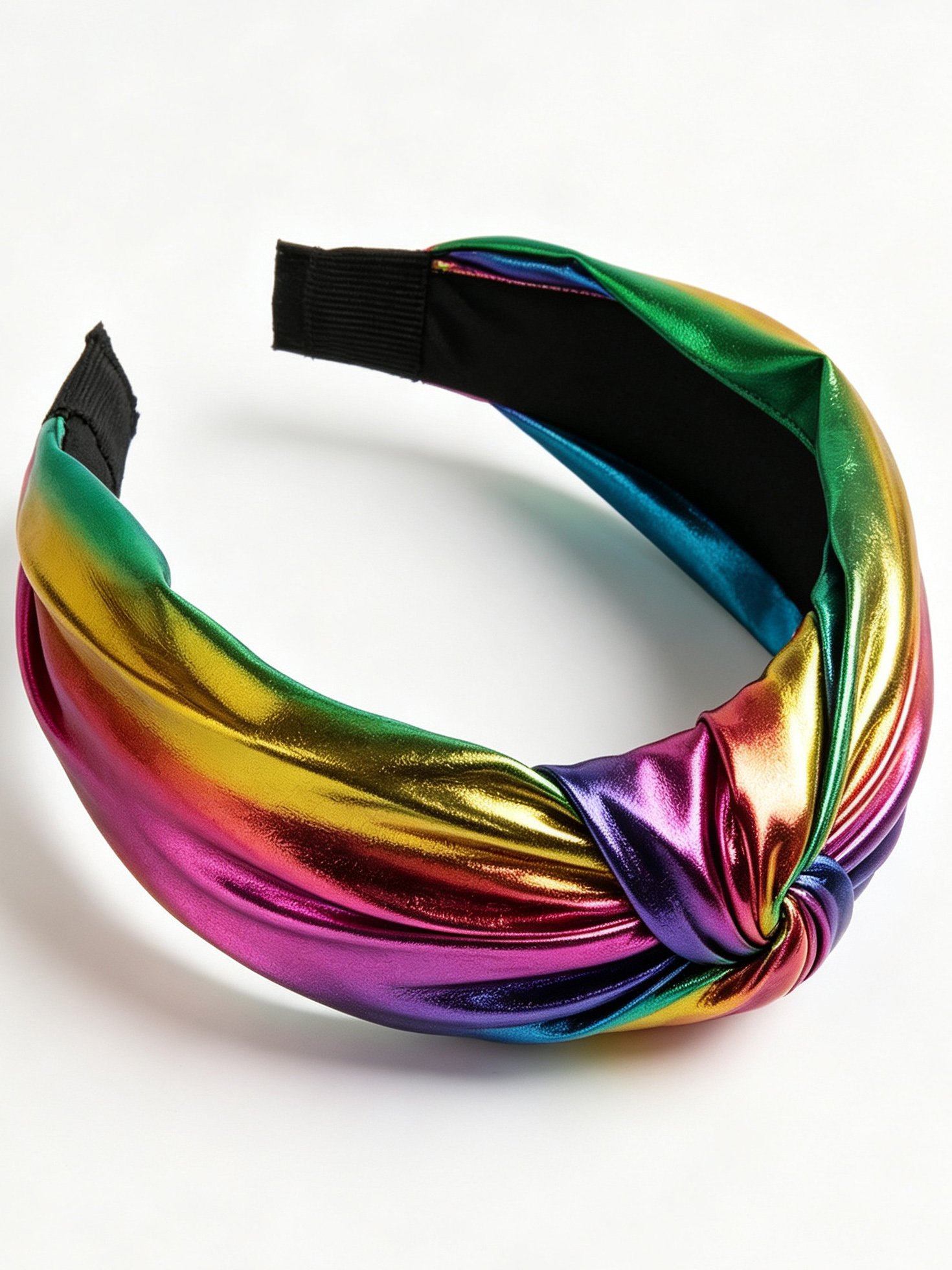 PU Leather Wide Knotted Headband