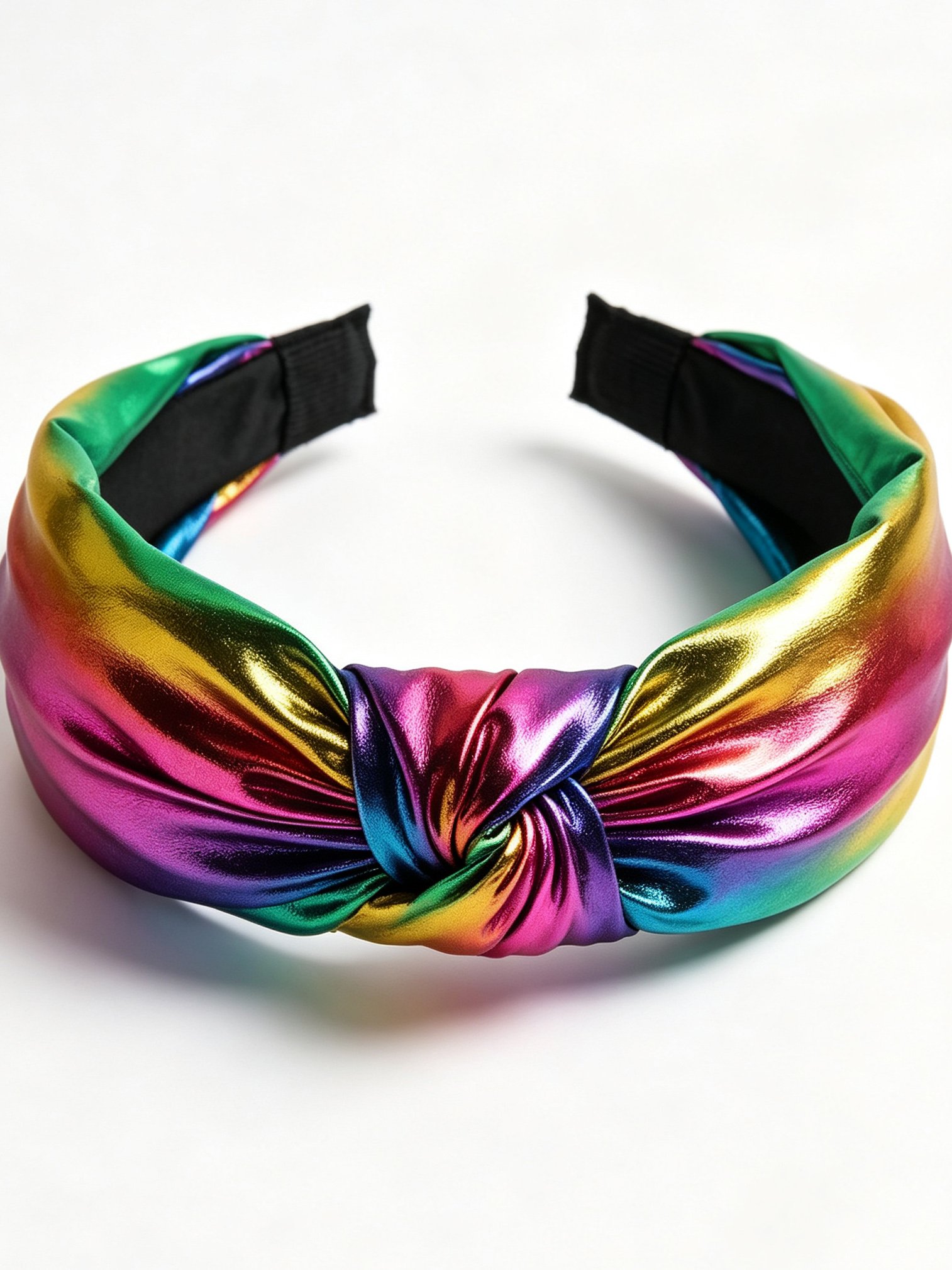 PU Leather Wide Knotted Headband