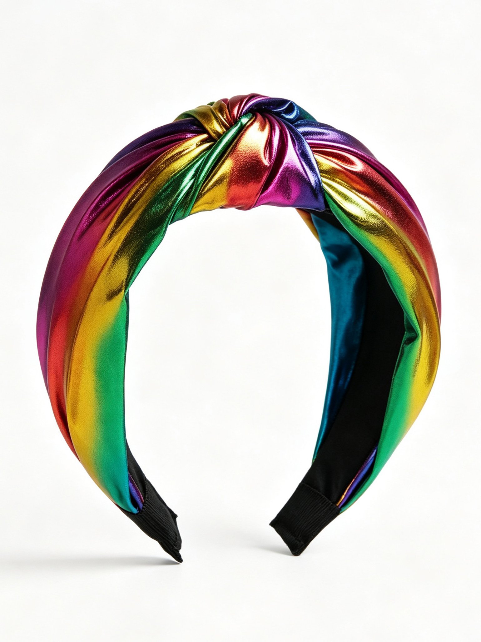 PU Leather Wide Knotted Headband