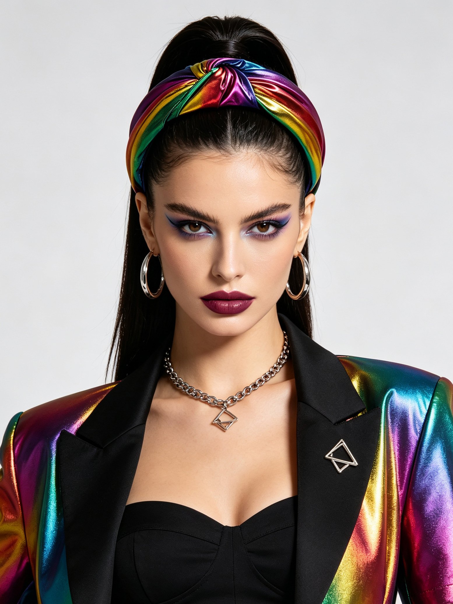 PU Leather Wide Knotted Headband