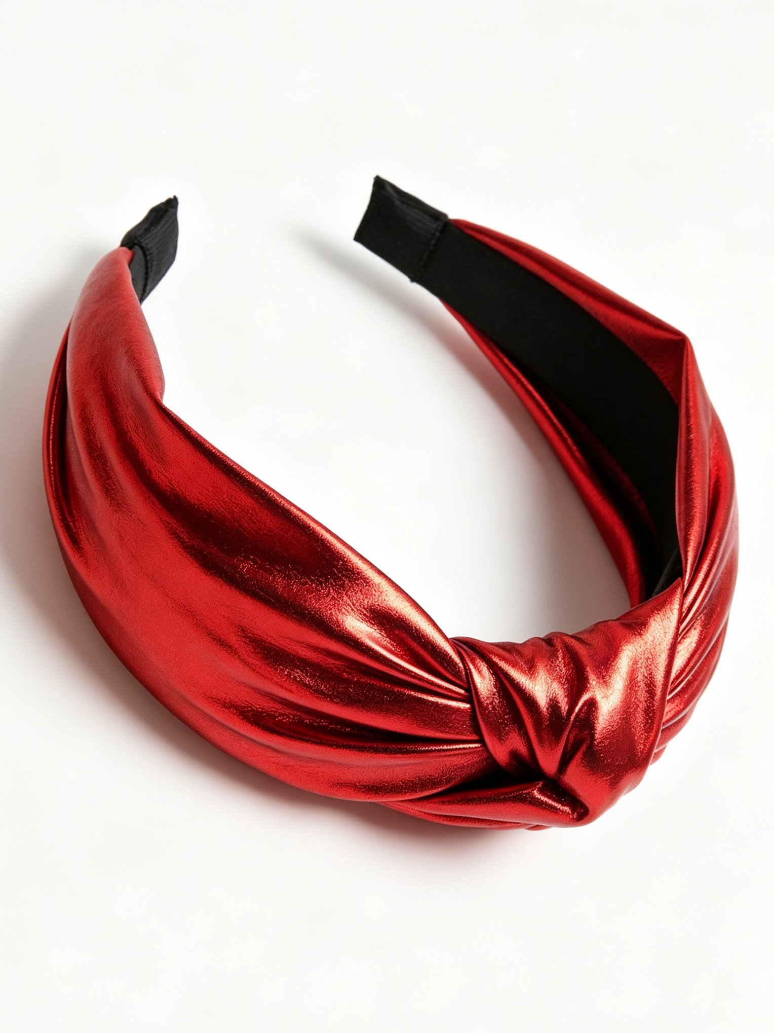 PU Leather Wide Knotted Headband