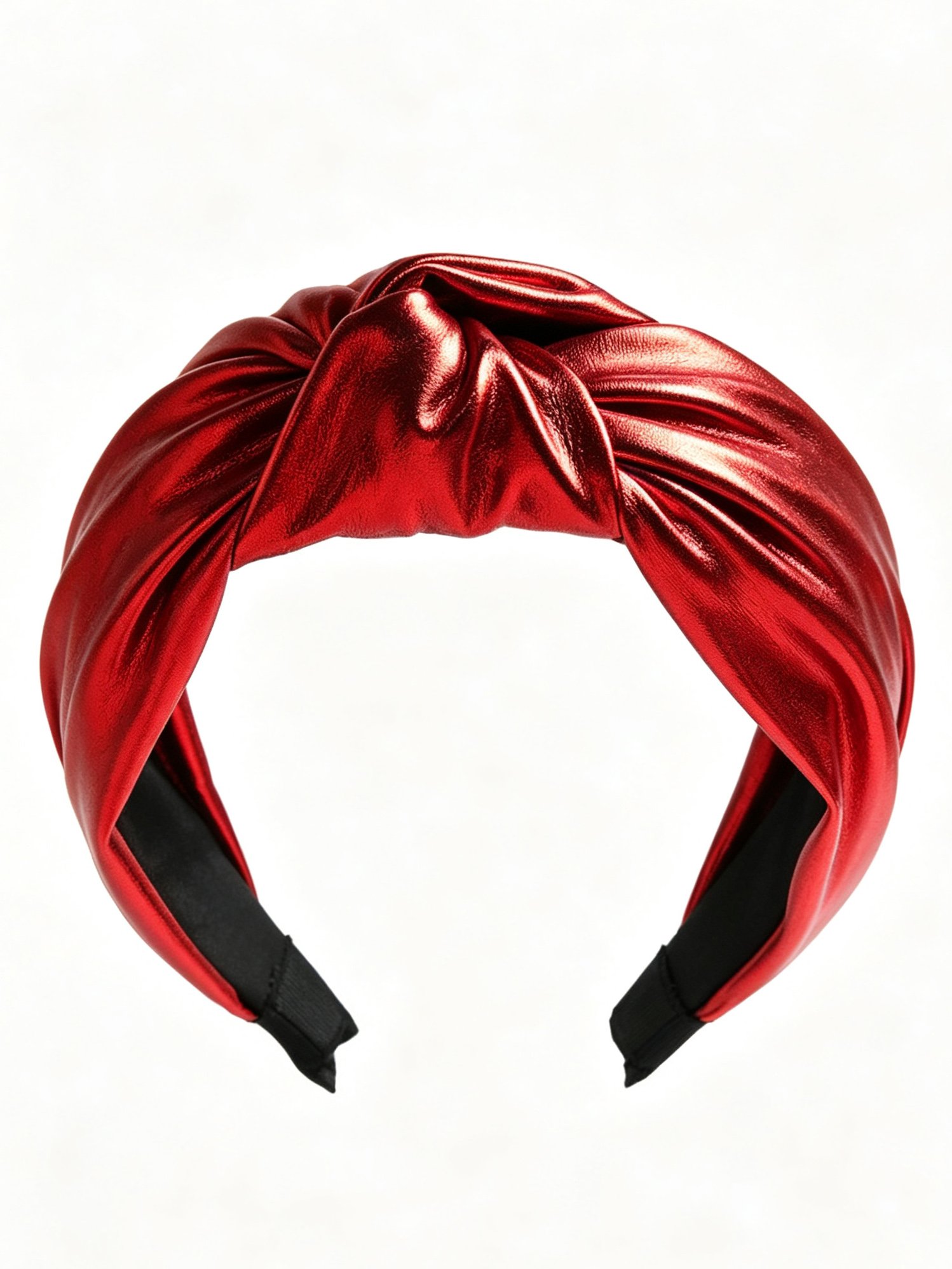 PU Leather Wide Knotted Headband