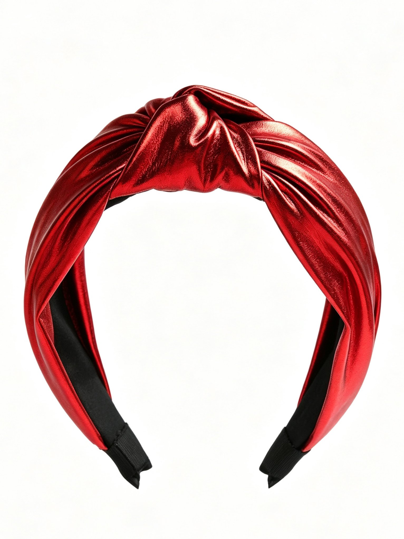 PU Leather Wide Knotted Headband