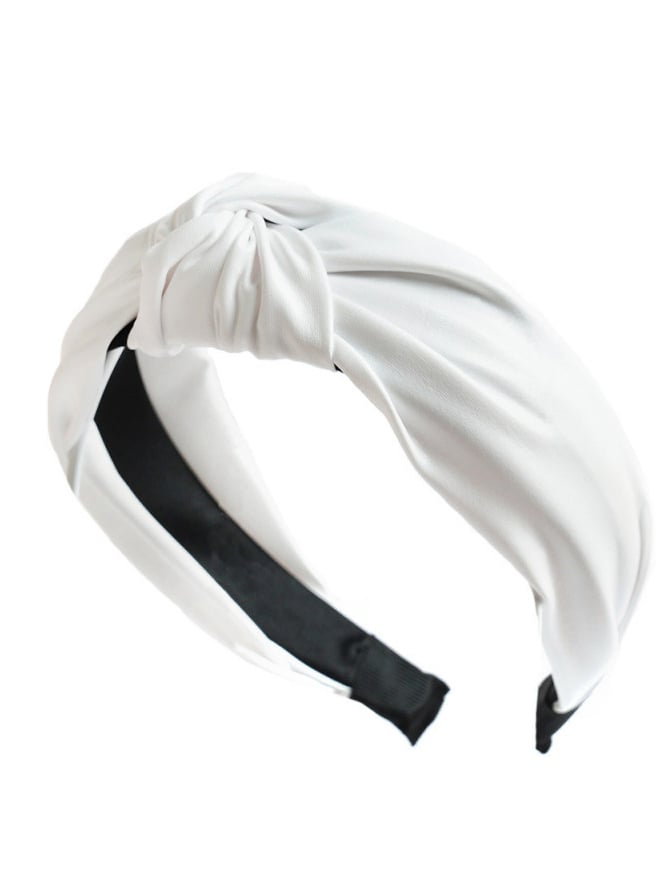 Wide Solid Color Knotted Headband