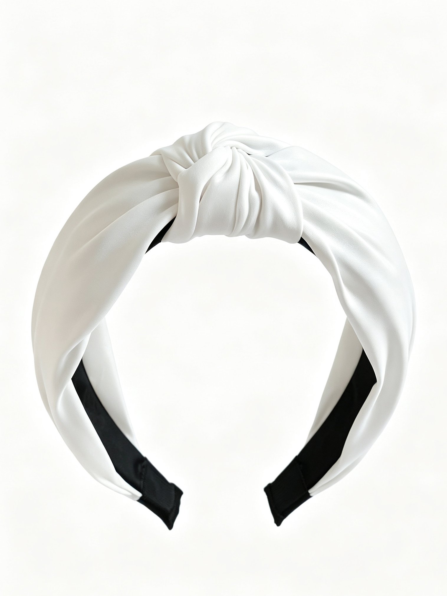 Wide Solid Color Knotted Headband