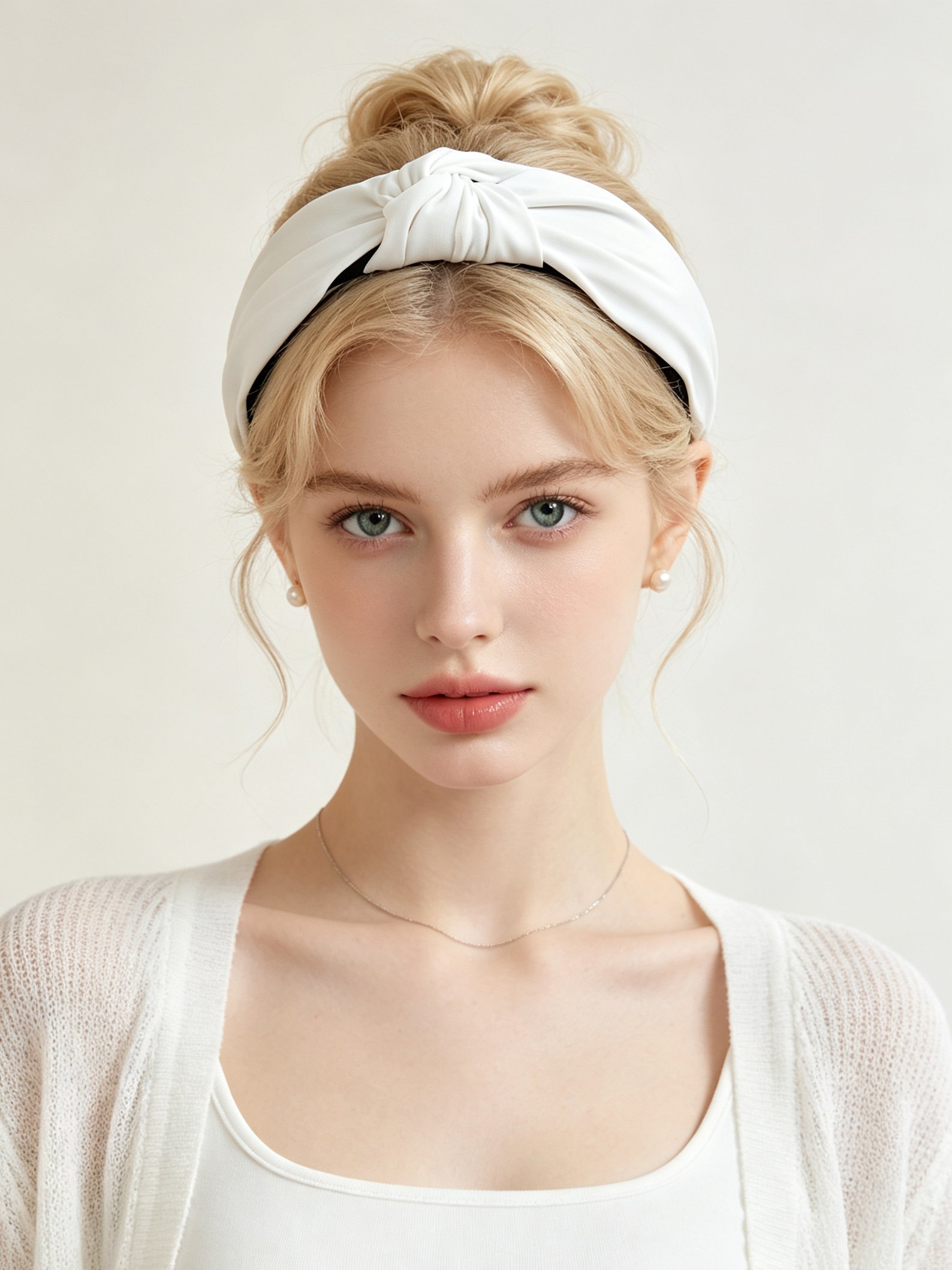 Wide Solid Color Knotted Headband