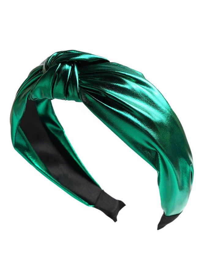 PU Leather Wide Knotted Headband