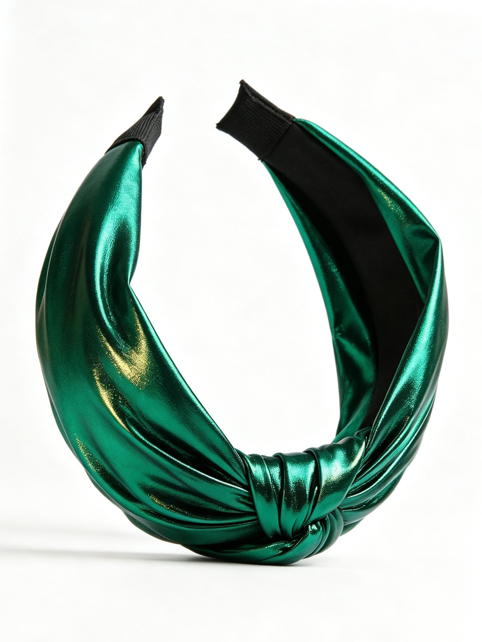 PU Leather Wide Knotted Headband